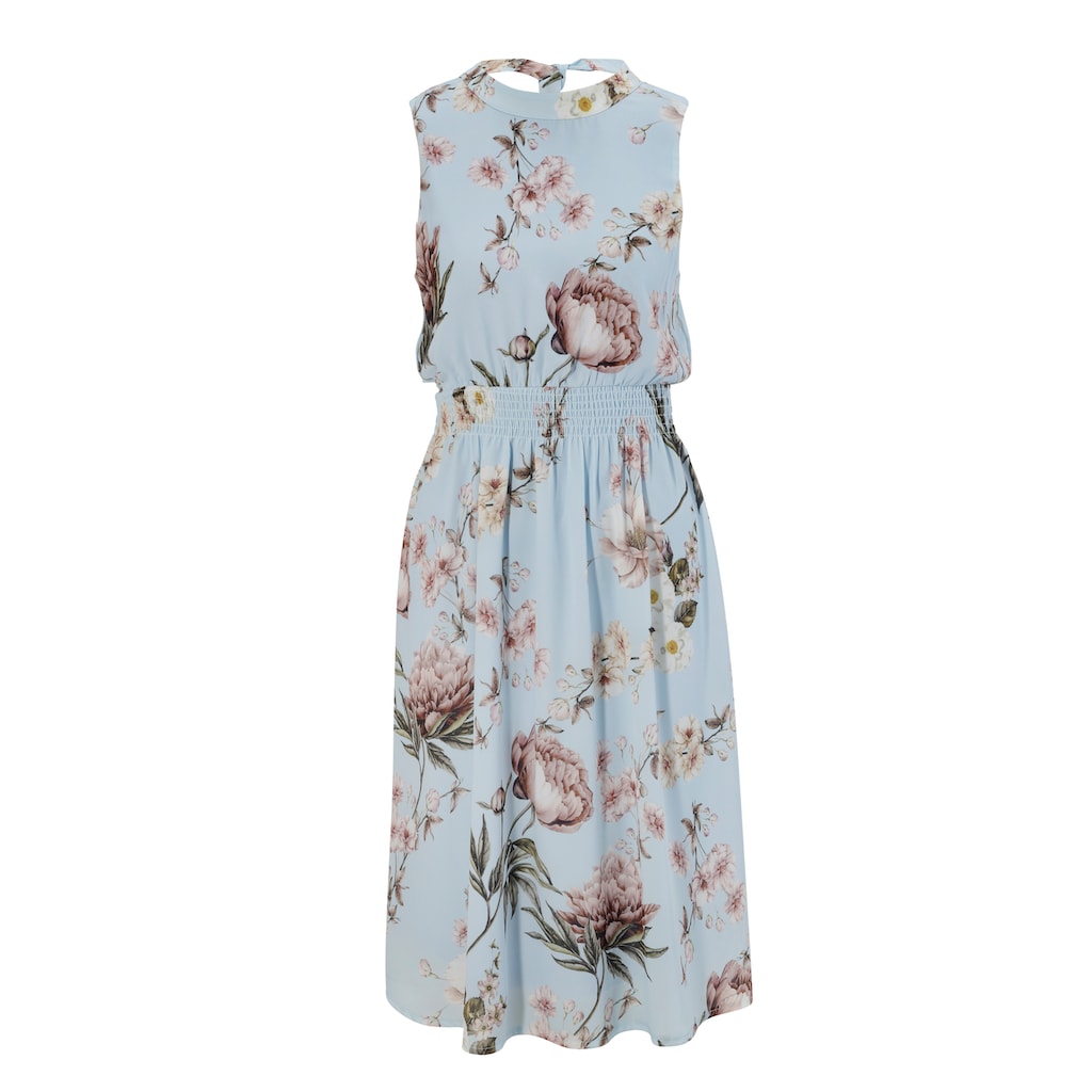 Aniston CASUAL Sommerkleid, mit romantischen, pastellfarben Blumen bedruckt - NEUE KOLLEKTION