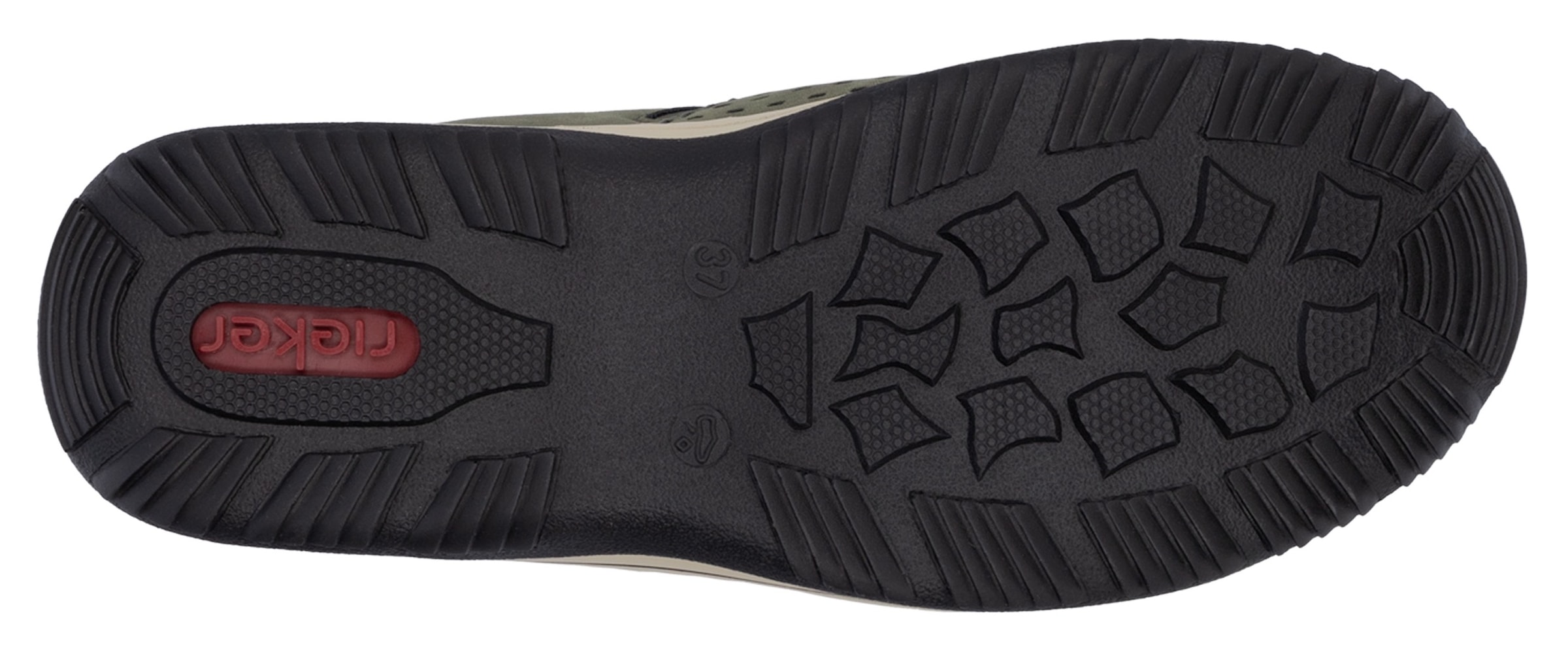 Rieker Slip-On Sneaker, Schlupfschuh, Freizeitsneaker, Halbschuh mit markanter Laufsohle
