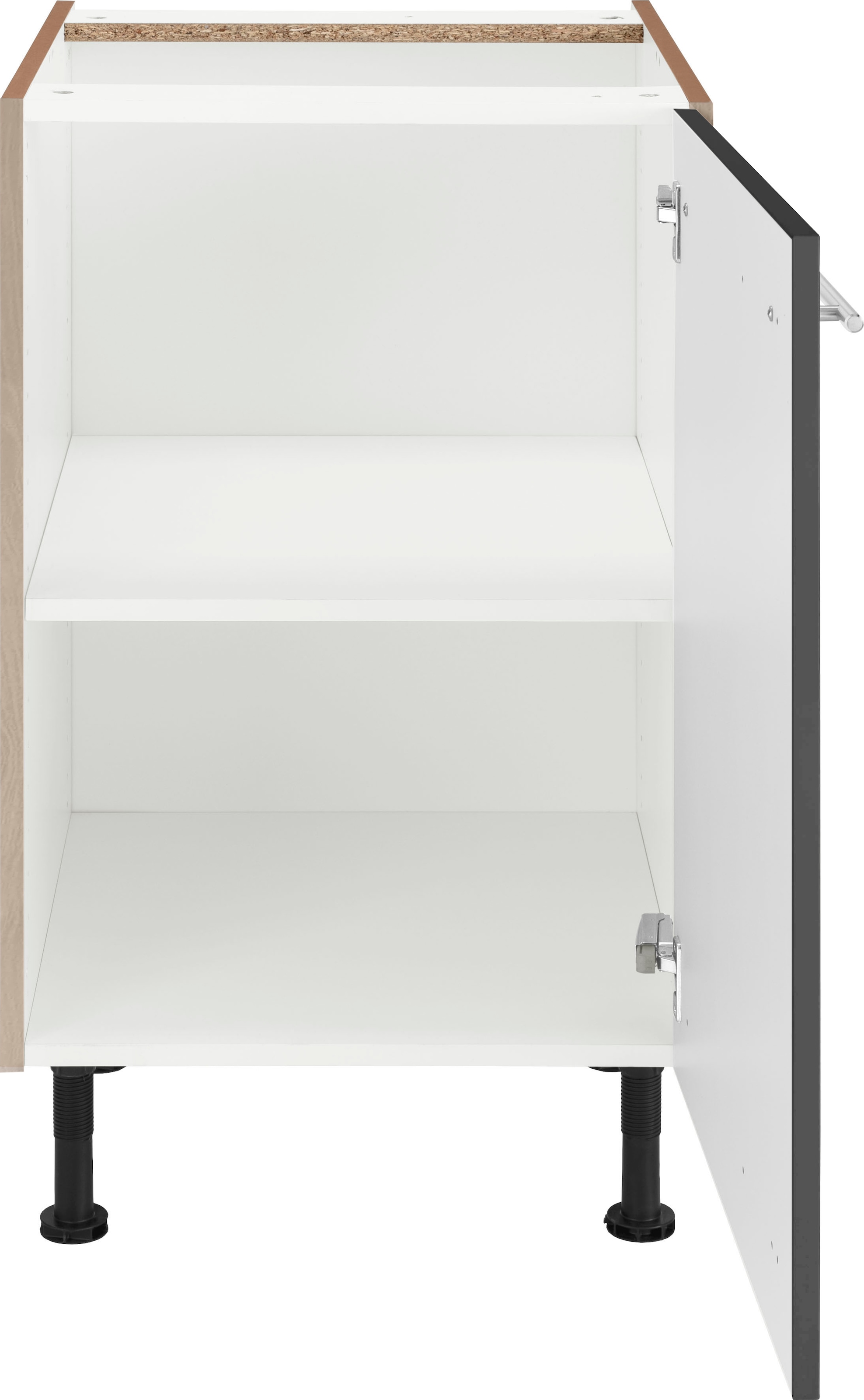 »Bern«, mit | Füßen, Metallgriff Tür mit 1 Unterschrank höhenverstellbaren OPTIFIT mit 50 cm breit, BAUR