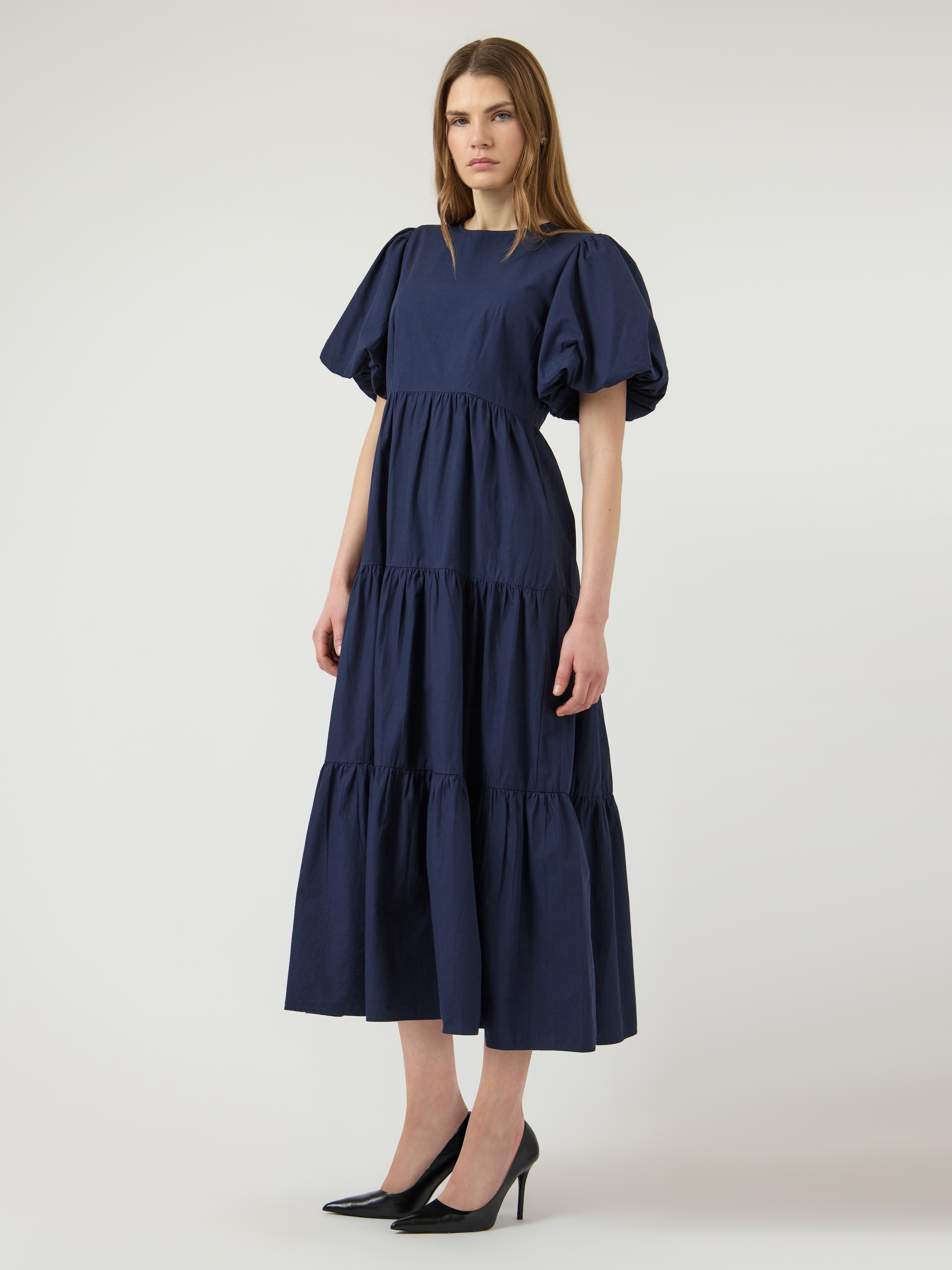 Y.A.S Midikleid »YASCOLEA SS ANKLE DRESS S. NOOS« Sommerkleid, Baumwolle, knöchellang