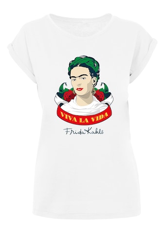 T-Shirt »Merchcode Damen Ladies Frida Kahlo Viva la vida T-Shirt«, (1 tlg.)