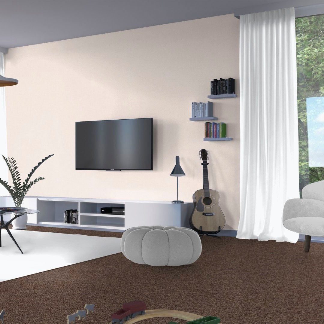 Bodenmeister Teppichboden »Baltic, Schlinge - meliert, Made in Belgium«, rechteckig, 5 mm Höhe, Wohnzimmer, Schlafzimmer, Kinderzimmer, Breite 400/500 cm