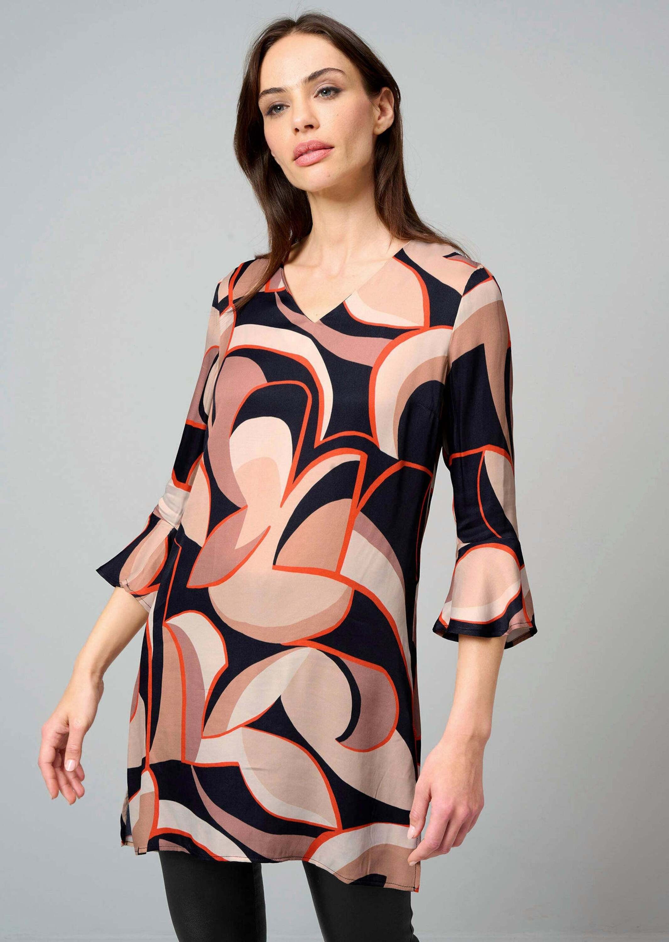 Alba Moda Tunika "Tunika Tunika mit femininen Volants" günstig online kaufen