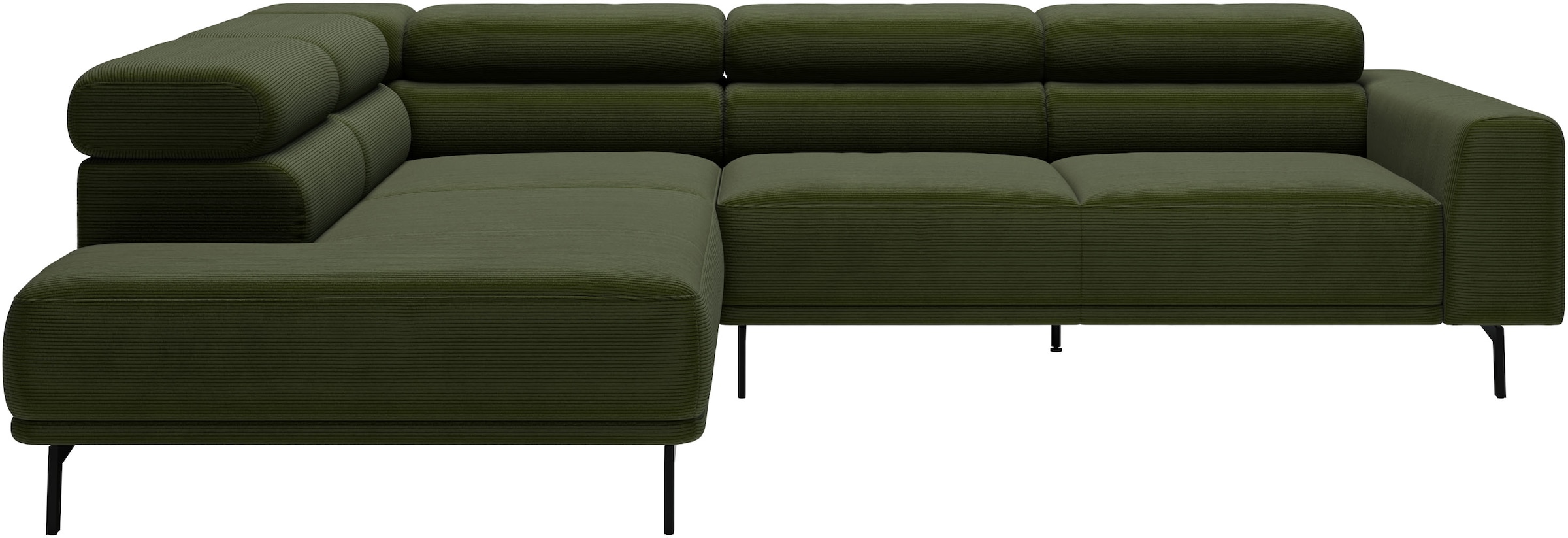 SCHÖNER WOHNEN-Kollektion »Tossa, Modernes Design trifft smarte Funktione, Breite 273 cm« Motorischer Sitzvorzug, Kopfteil-Funktion & Saugroboter-Höhe