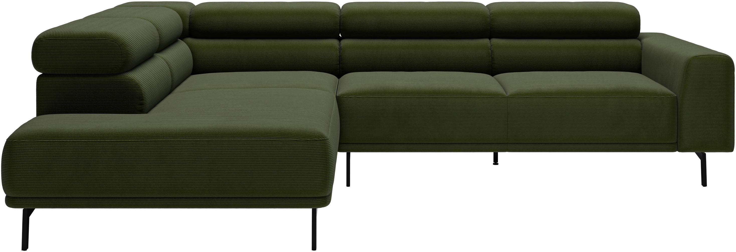 SCHÖNER WOHNEN-Kollektion "Tossa, Modernes Design trifft smarte Funktione, Breite 273 cm" Motorischer Sitzvorzug, Kopfteil-Funktion & Saugroboter-Höhe