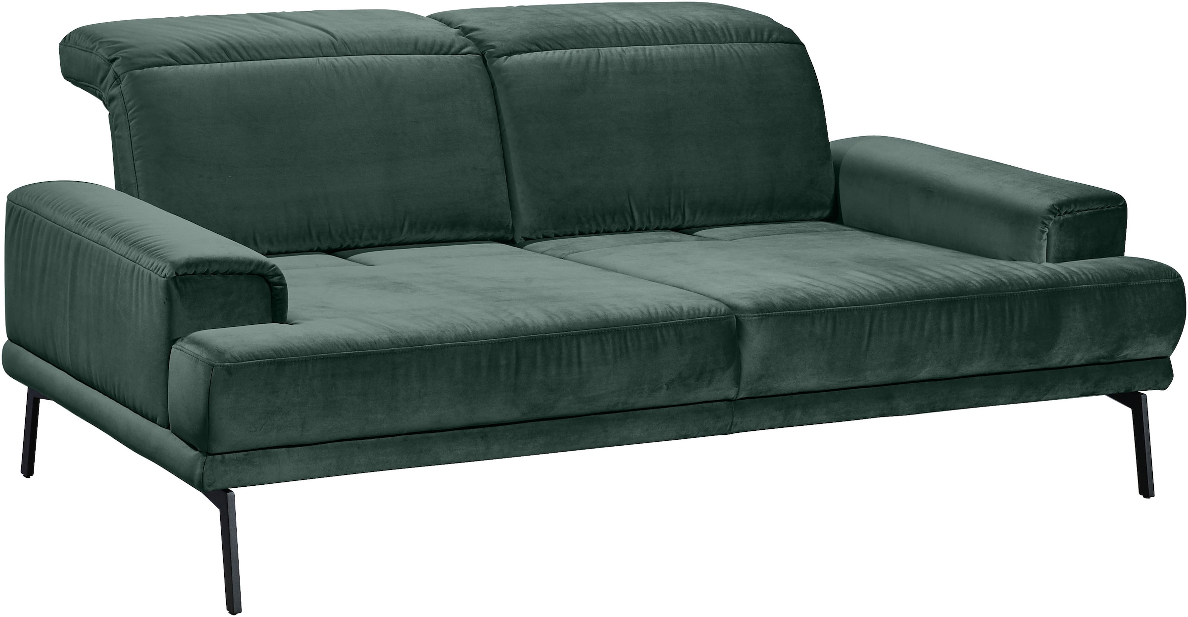 Musterring 2-Sitzer »MR 4580«, inkl. Kopf- und Sitztiefenverstellung, Fuß schwarz, B198 x T103 cm