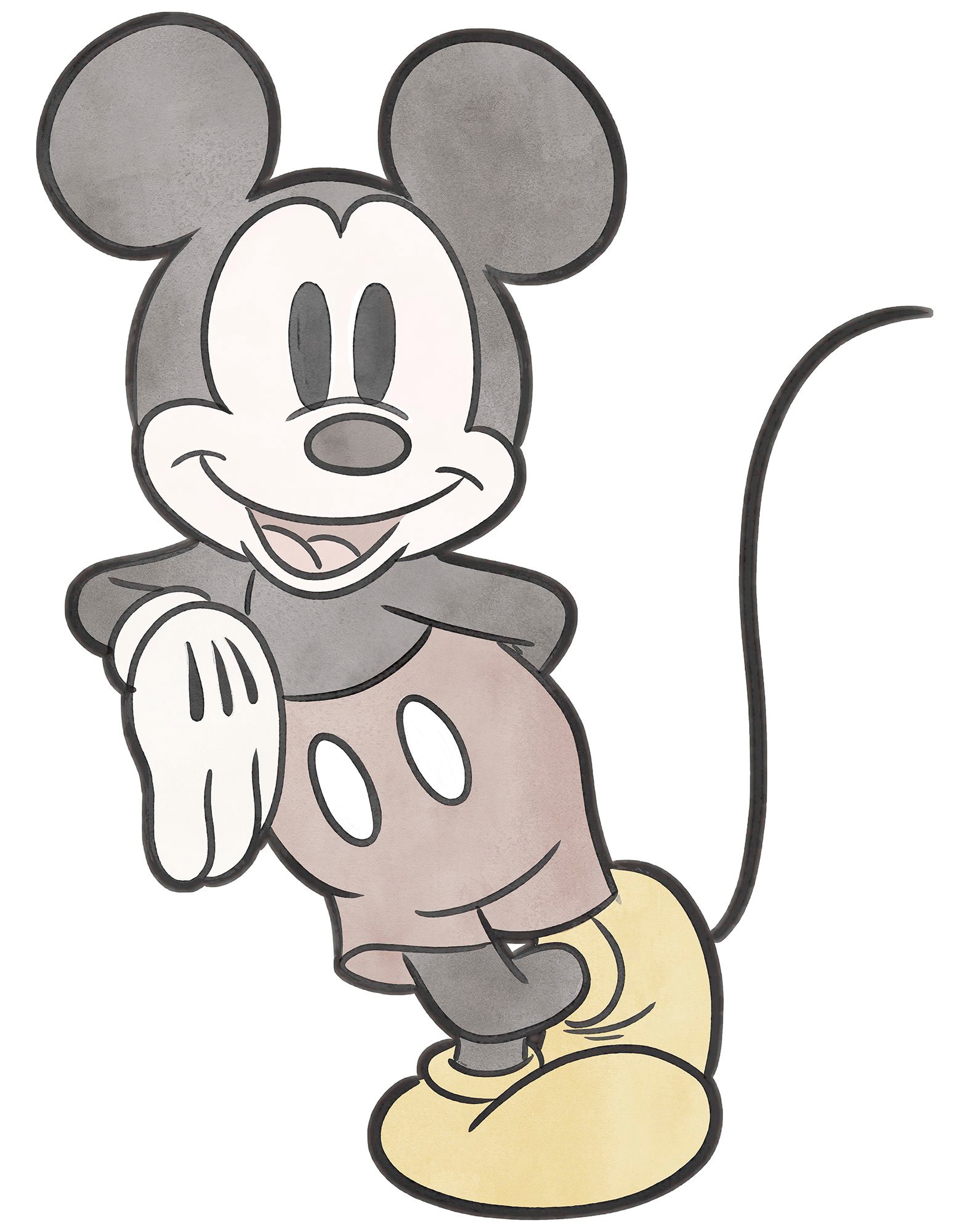 Komar Fototapete "Selbstklebende Vlies - Mickey Essential - Größe 100 x 127 cm" bedruckt glatt Kinderzimmer