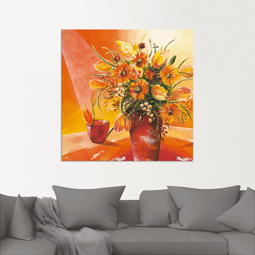 Artland Wandbild »Blumenstrauß in Vase I«, Blumen, (1 St.)