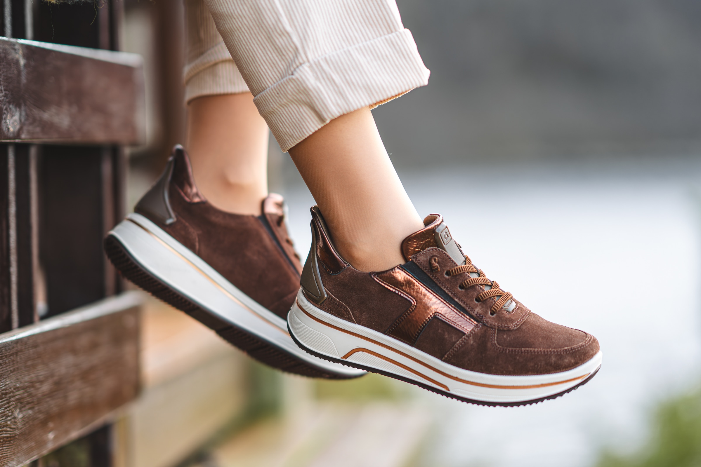 Ara Sneaker »SAPPORO«, Plateausneaker, Schnürschuh in Komfortweite H (= sehr weit)