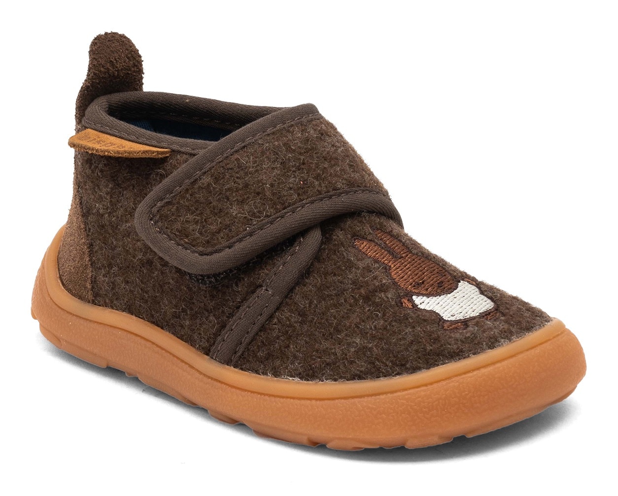 Bisgaard Barfußschuh »miffy x bisgaard barefoot basic«, Hausschuh mit süßer Hasen-Stickerei, Größenschablone zum Download