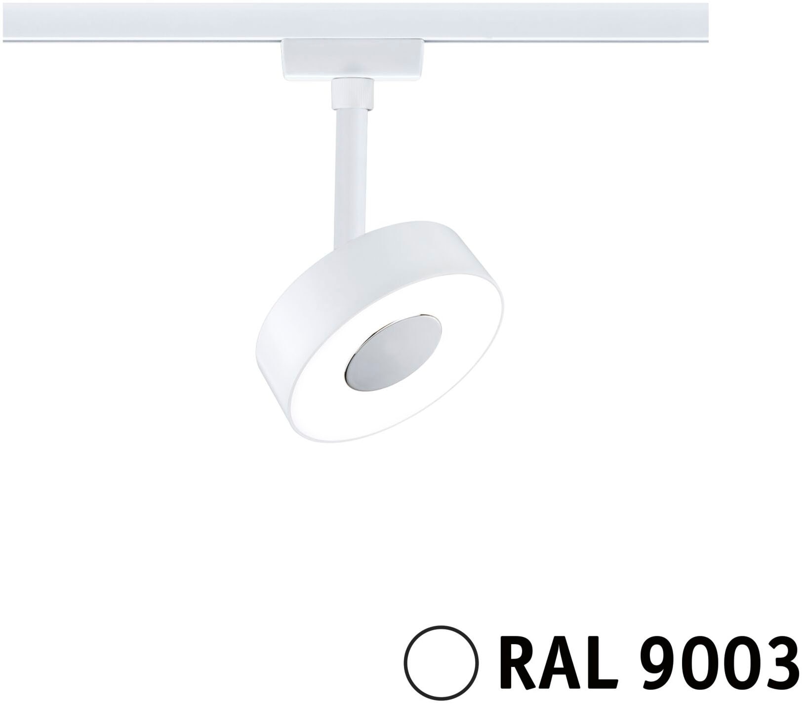 Paulmann Schienensystem-Leuchten »URail LED Schienenspot 3-Step-Dim Circle Einzelspot Signalweiß«, (1 tlg.), Memoryfunktion, mehrere Helligkeitsstufen