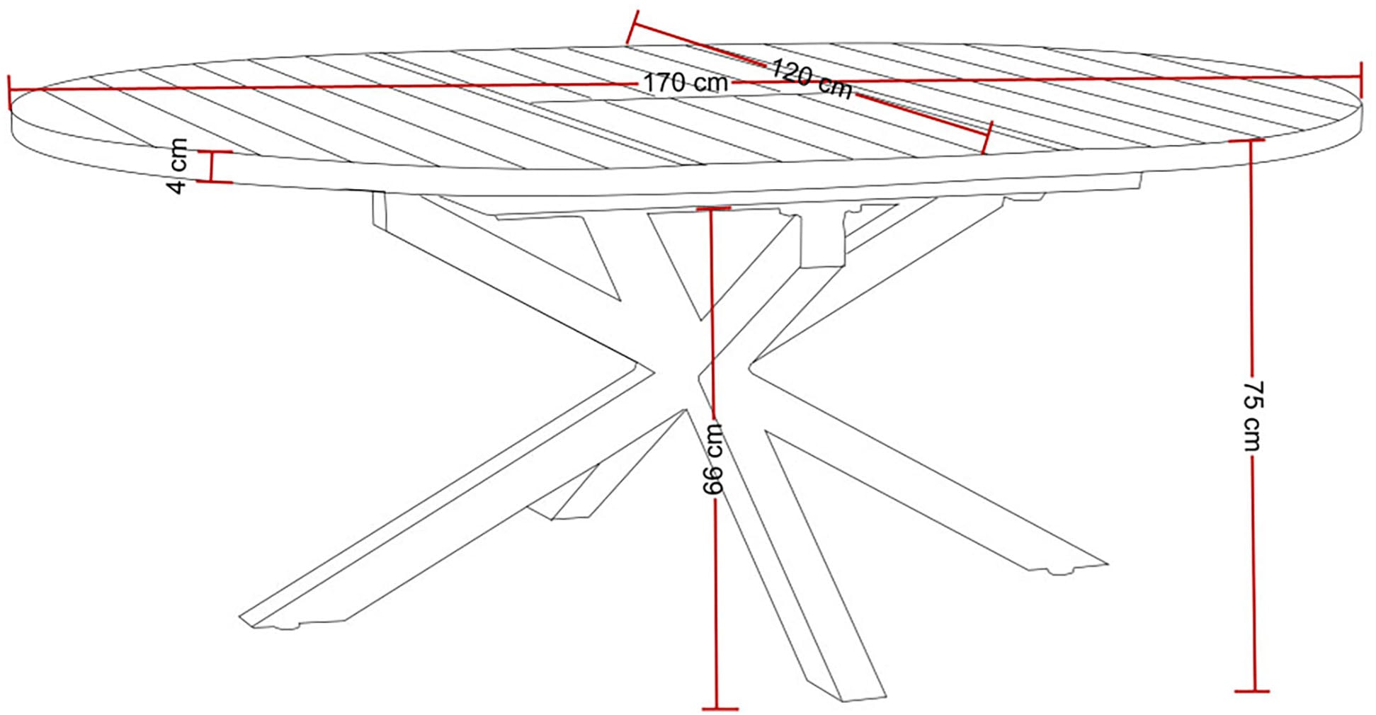Destiny Garten-Essgruppe »MOLINO ARONA Essgruppe 4 Se + Tisch Ø120/170cm« Set,  Tisch ausziehbar