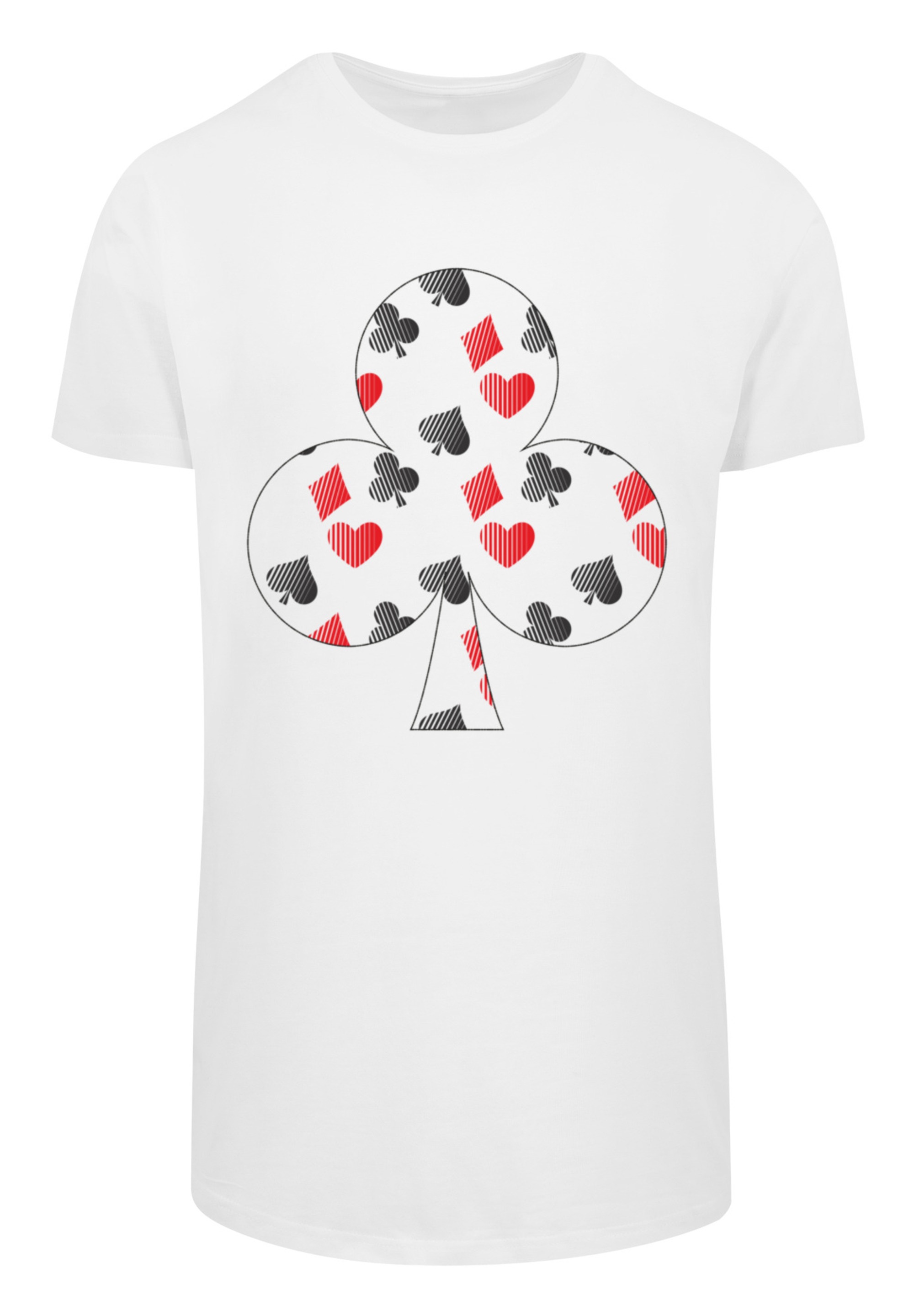 F4NT4STIC T-Shirt "Kartenspiel Kreuz Herz Karo Pik Poker", Print günstig online kaufen