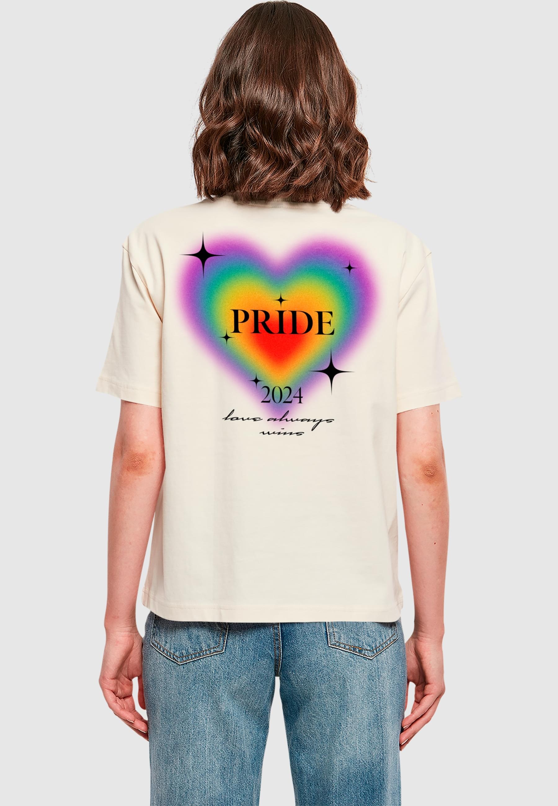 Miss Tee T-Shirt »Miss Tee Gradient Heart Pride Tee«, (1 tlg.)