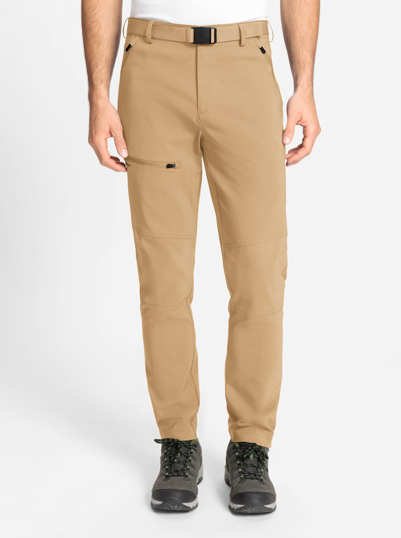 CATAMARAN Herren Outdoorhosecamel, Gr. 54, unifarben, 72% Viskose, 25% Polyamid, 3% Elasthan, Hosen