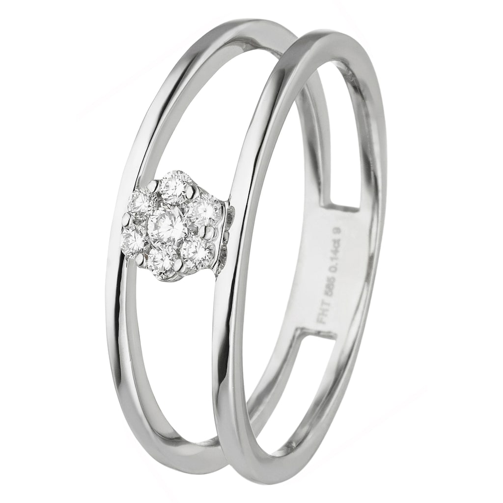 JOBO Diamantring »Ring mit 7 Diamanten«