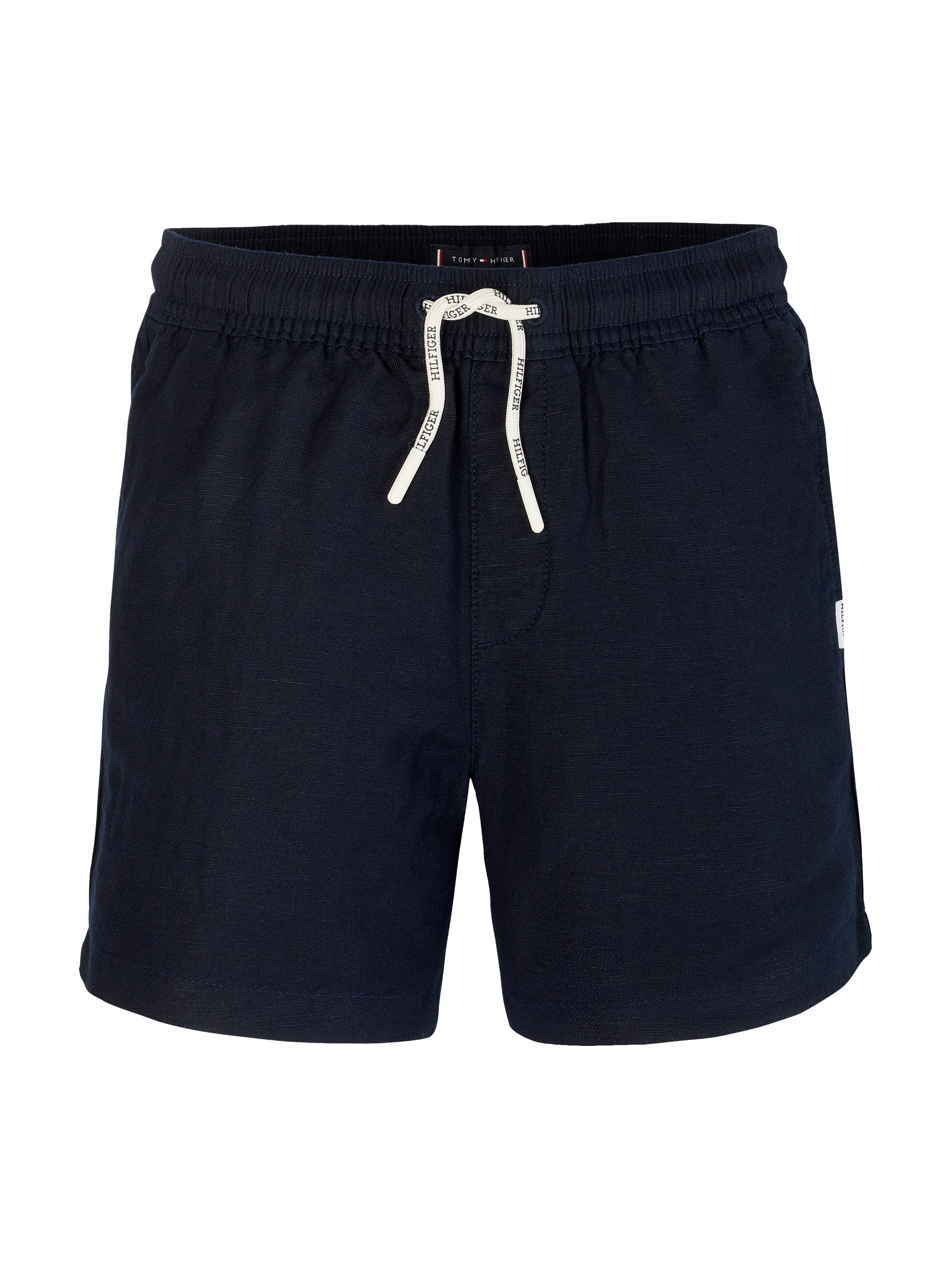 Tommy Hilfiger Shorts »LINEN VISCOSE SHORT«, mit Kordelzug, Logostickerei