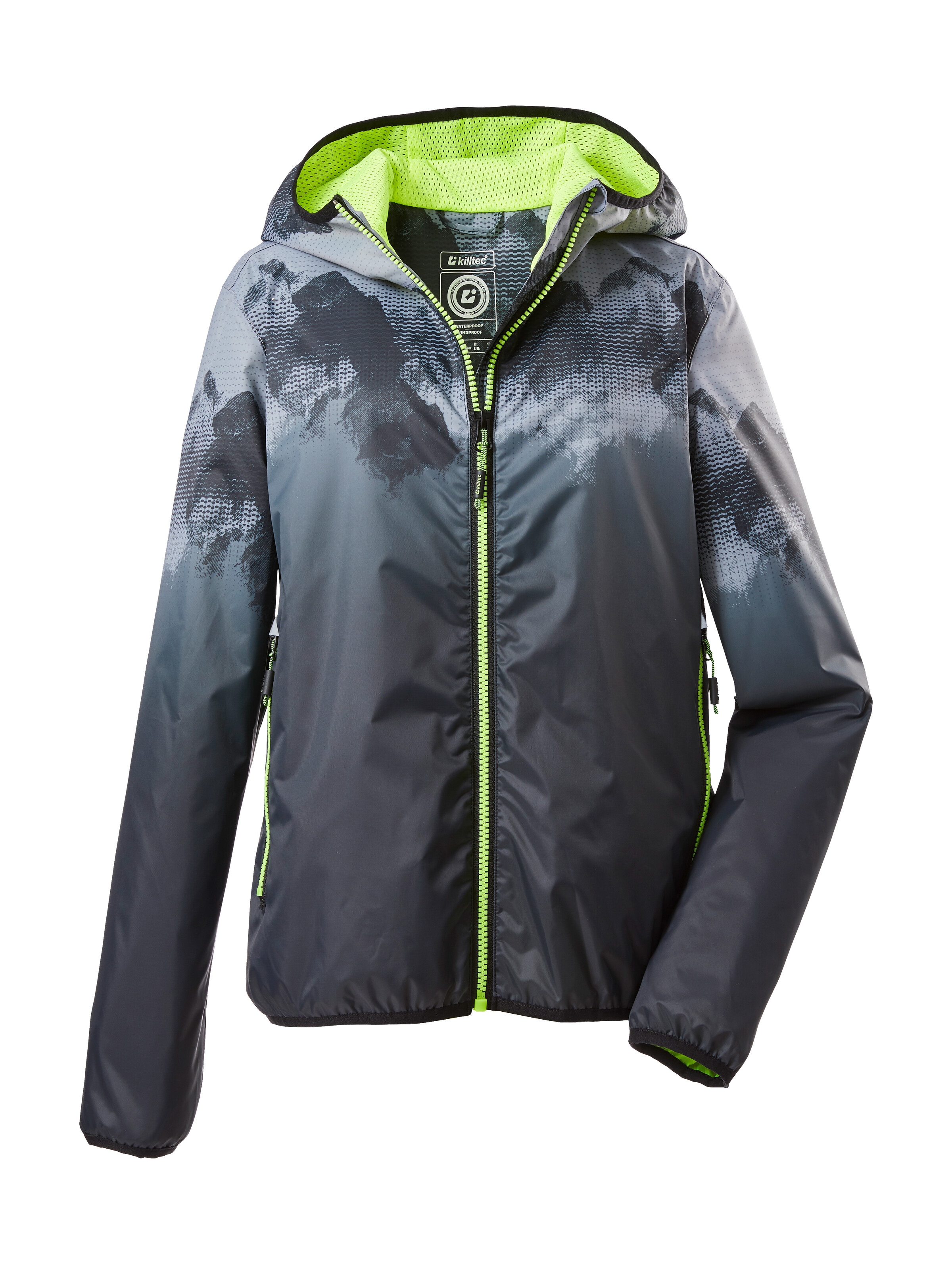 Killtec Outdoorjacke »Lyse BYS JCKT B«, Leichte, wasserdichte Kinderjacke, klein verpackbar, cooles Muster