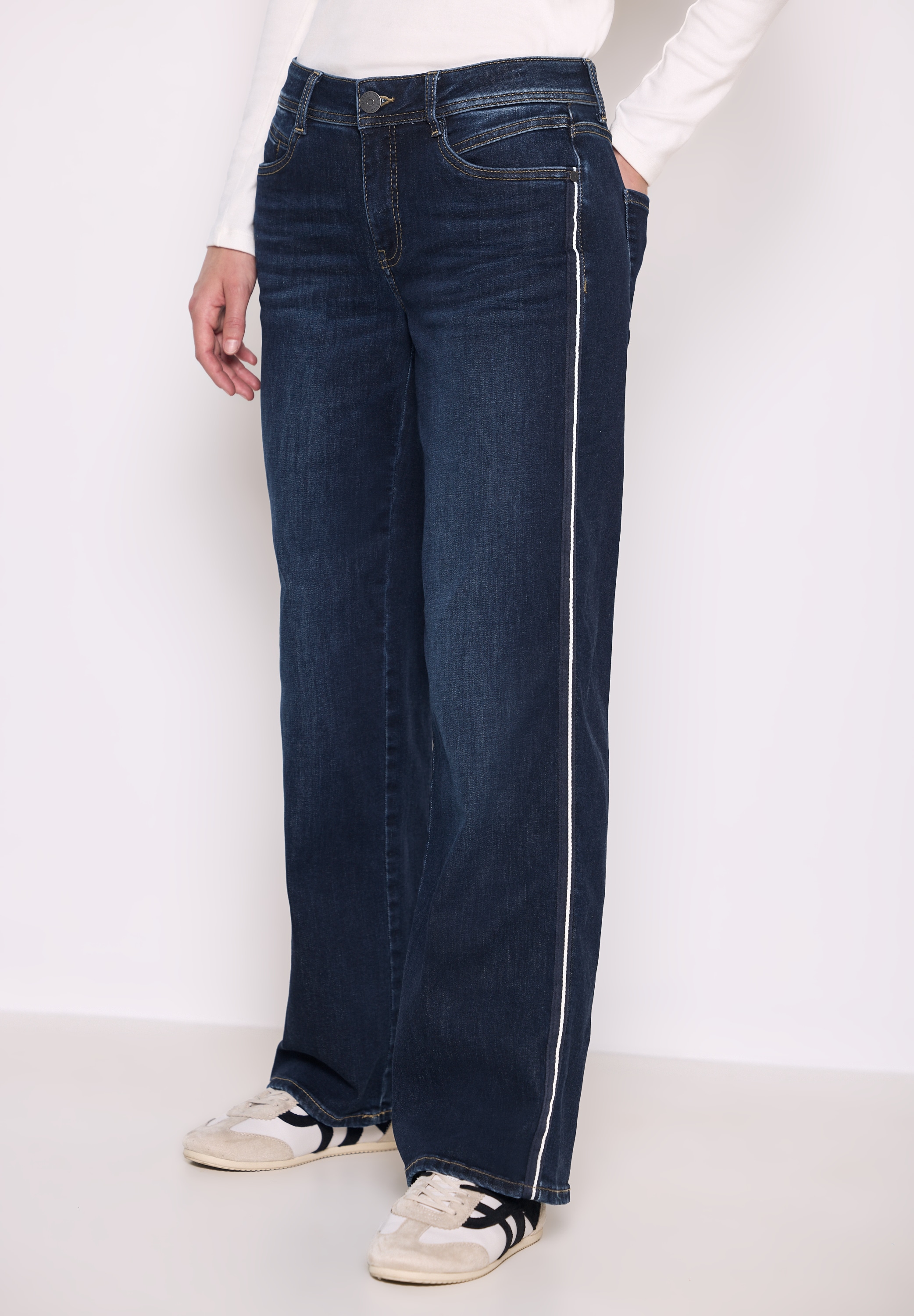 STREET ONE STUDIO Loose-fit-Jeans Middle Waist