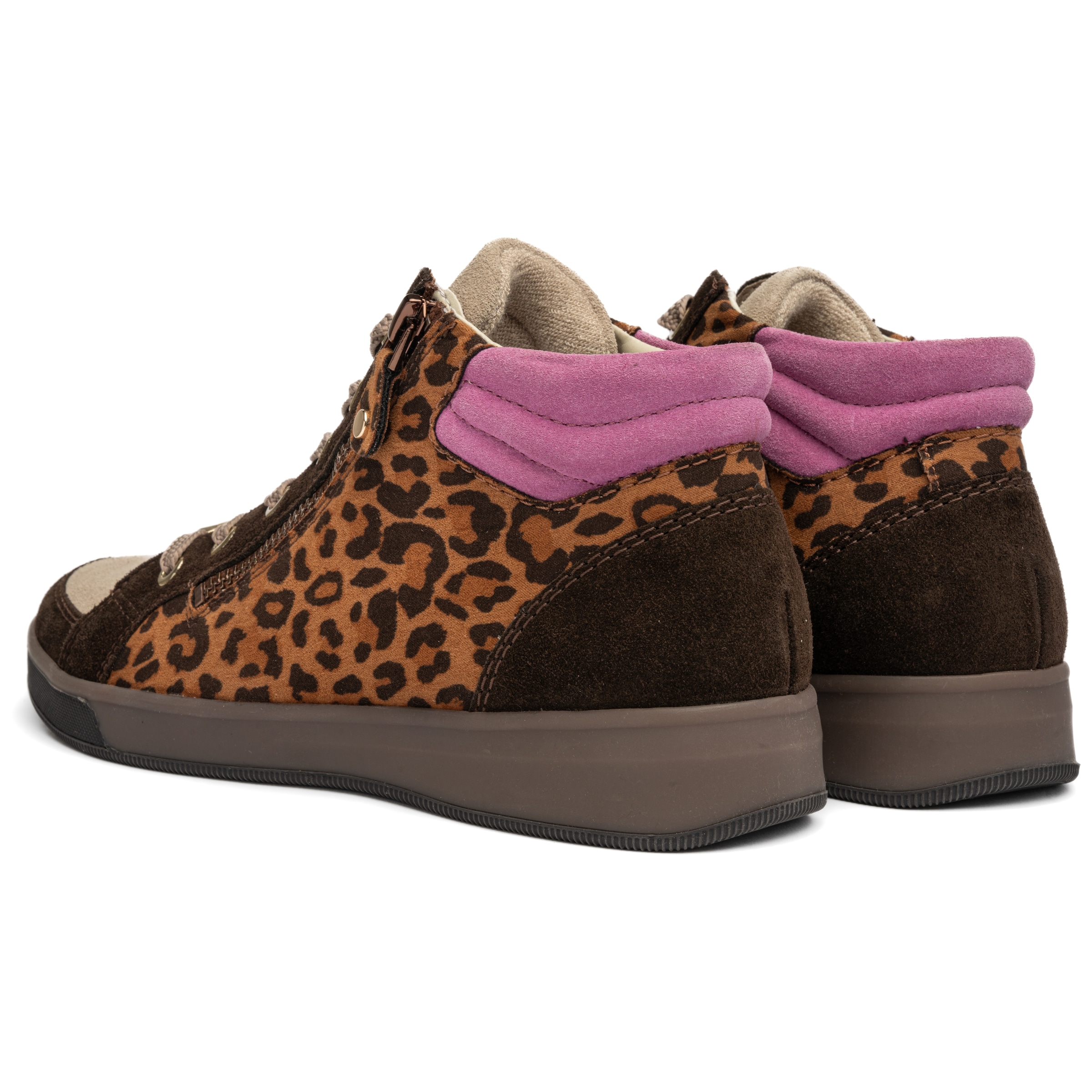 Ara Schnürboots »ROM«  Schnürstiefelette, Herbstboots in Leo-Optik, in Schuhweite G (=weit)