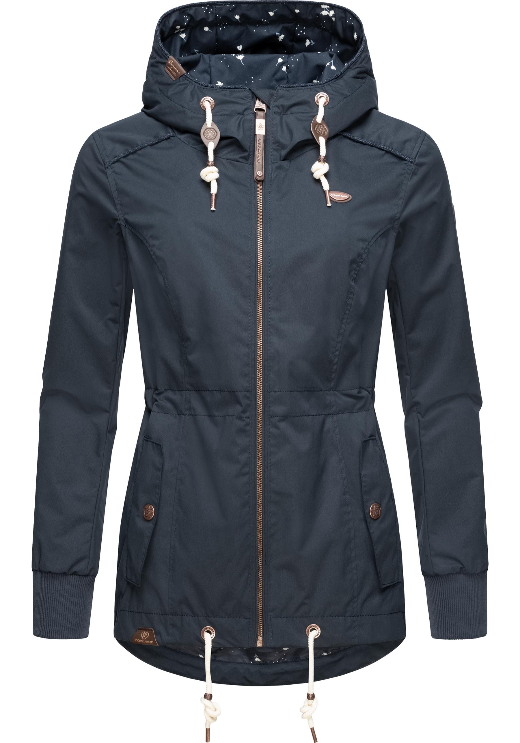 Ragwear Outdoorjacke »Danka«, mit Kapuze, Wasserdichte Übergangsjacke mit großer Kapuze