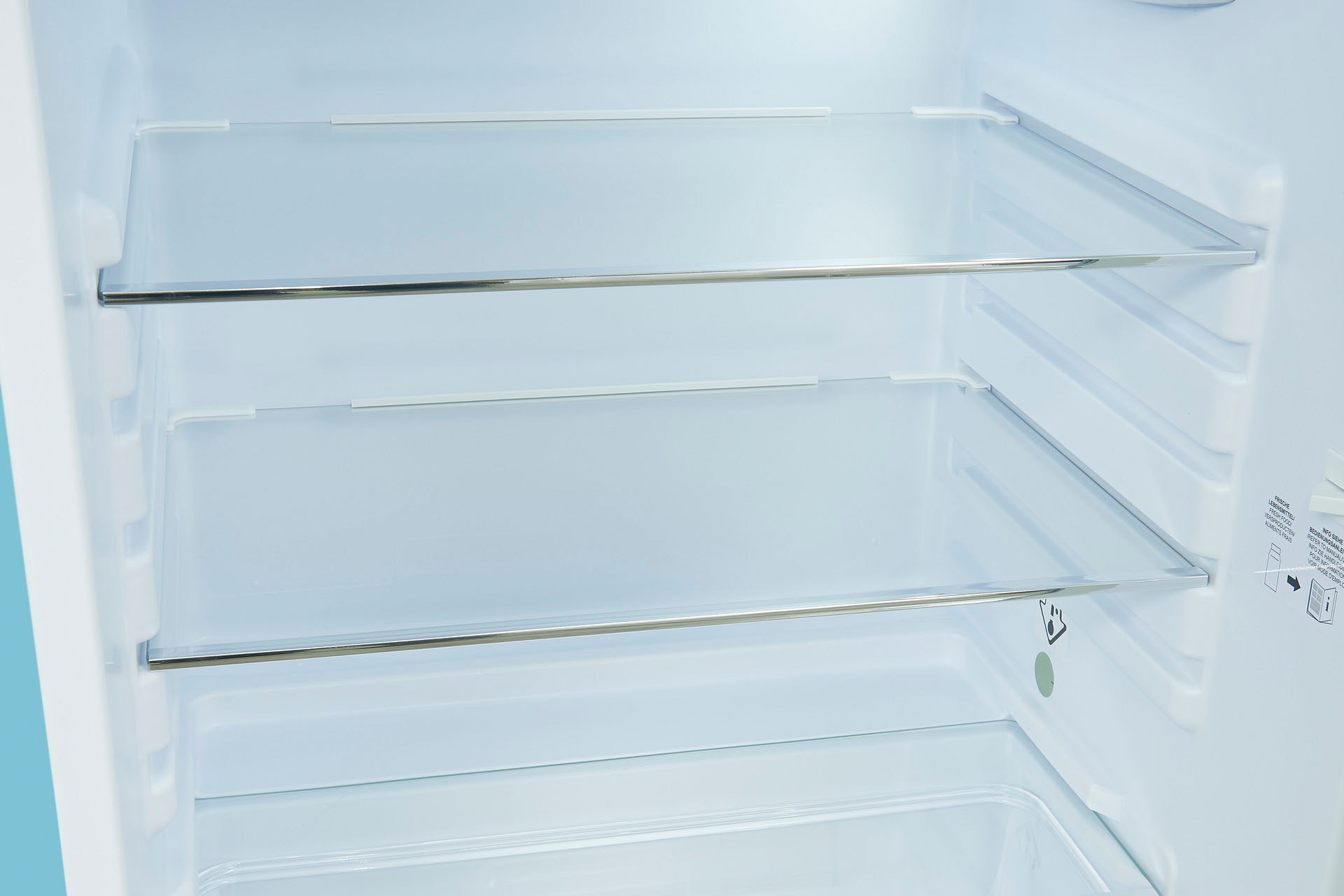 exquisit Kühlschrank »RKS120-V-H-160F«, RKS120-V-H-160F 122 | L cm 55 89,5 mattschwarz, Volumen hoch, breit, cm BAUR