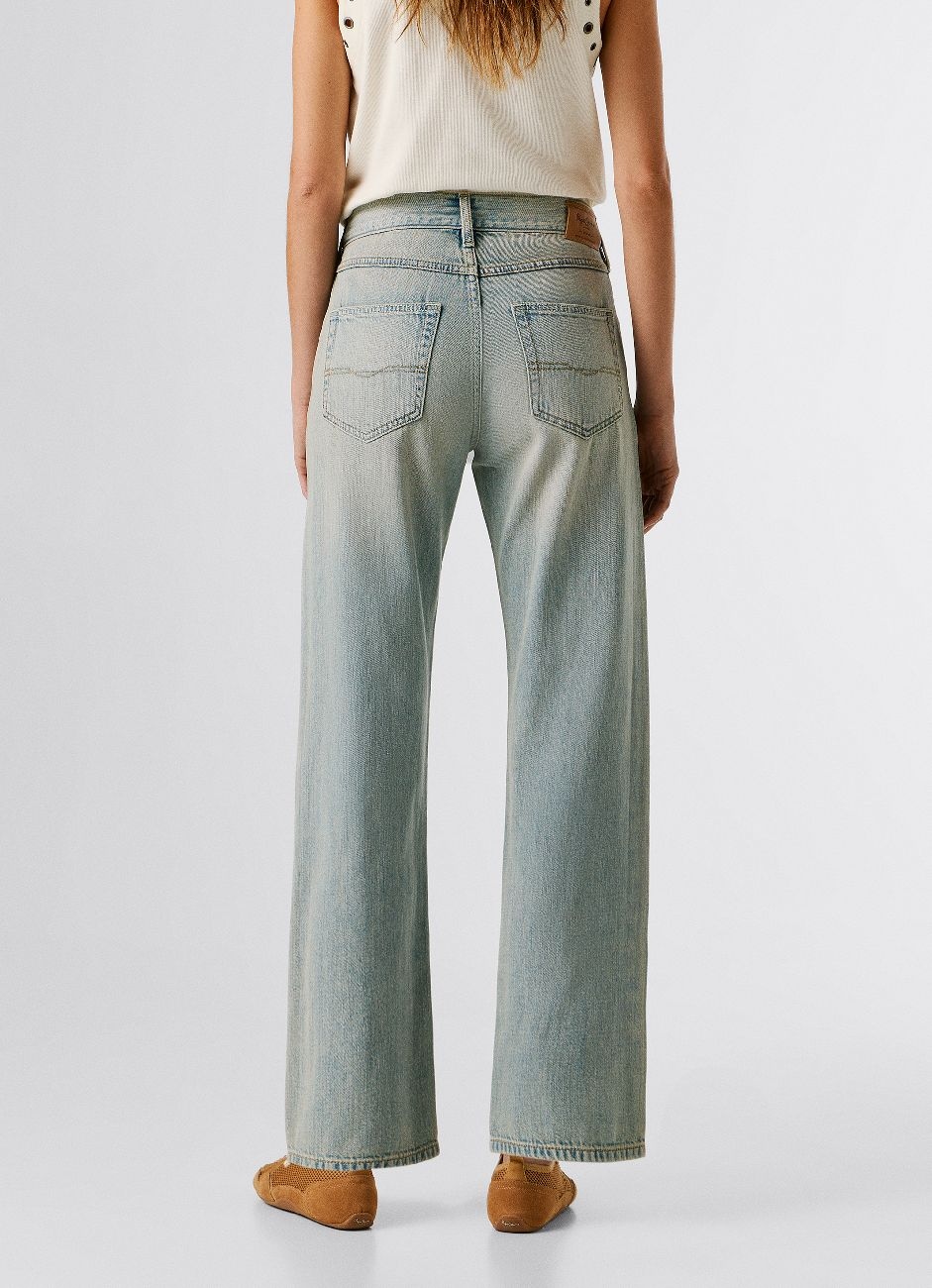 Pepe Jeans 5-Pocket-Jeans »BOYFRIEND JEANS MW CRAFT« mit mittlerem Bund