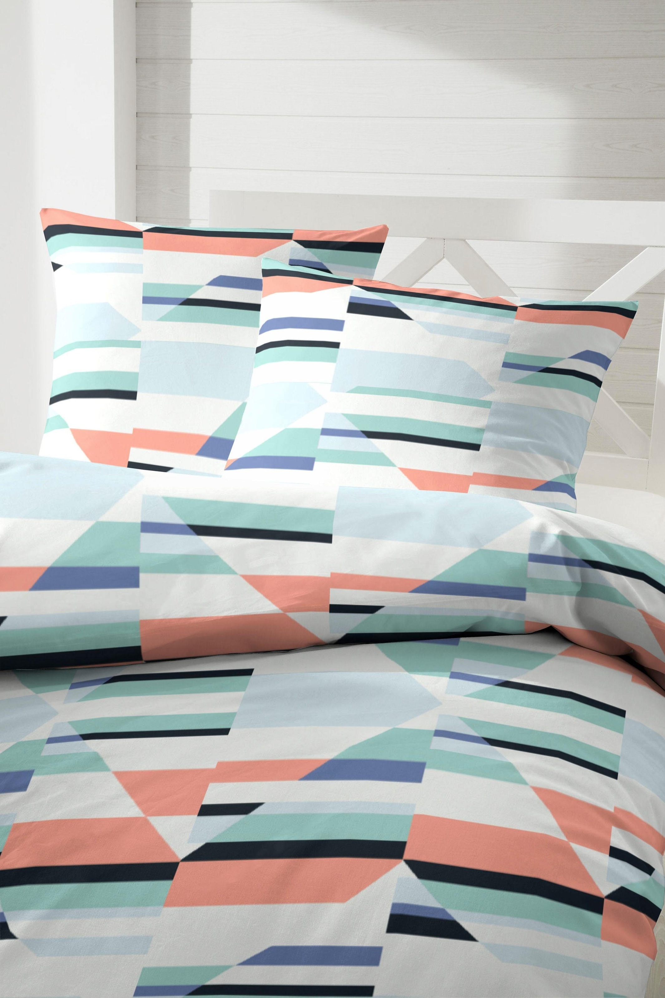 Primera Bettwäsche "Kaleidoskop" 2 Stk. tlg. mit geometrisch strukturierten günstig online kaufen