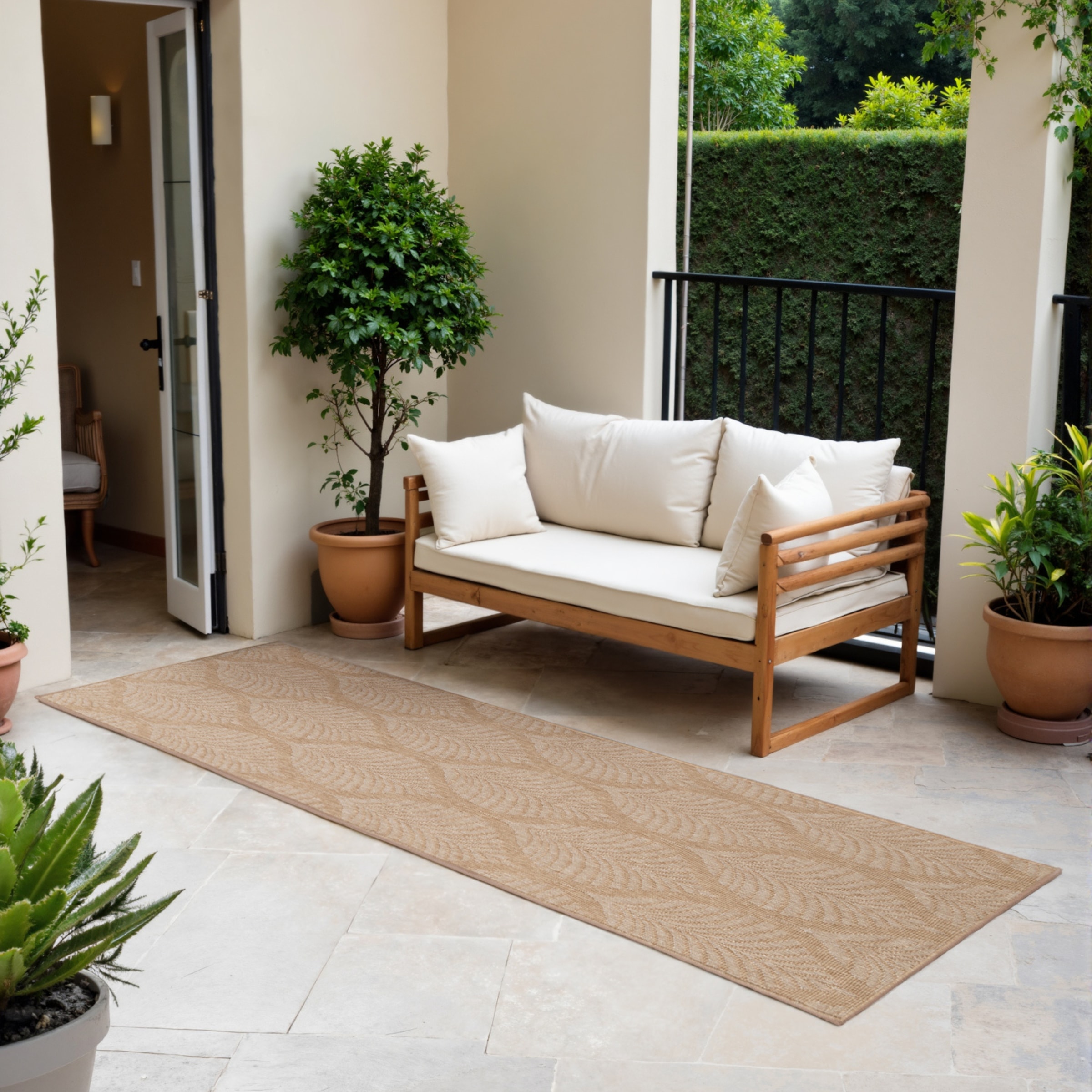 HANSE Home Outdoorteppich "Liora Wendeteppich" rechteckig 5 mm Höhe Läufer, günstig online kaufen