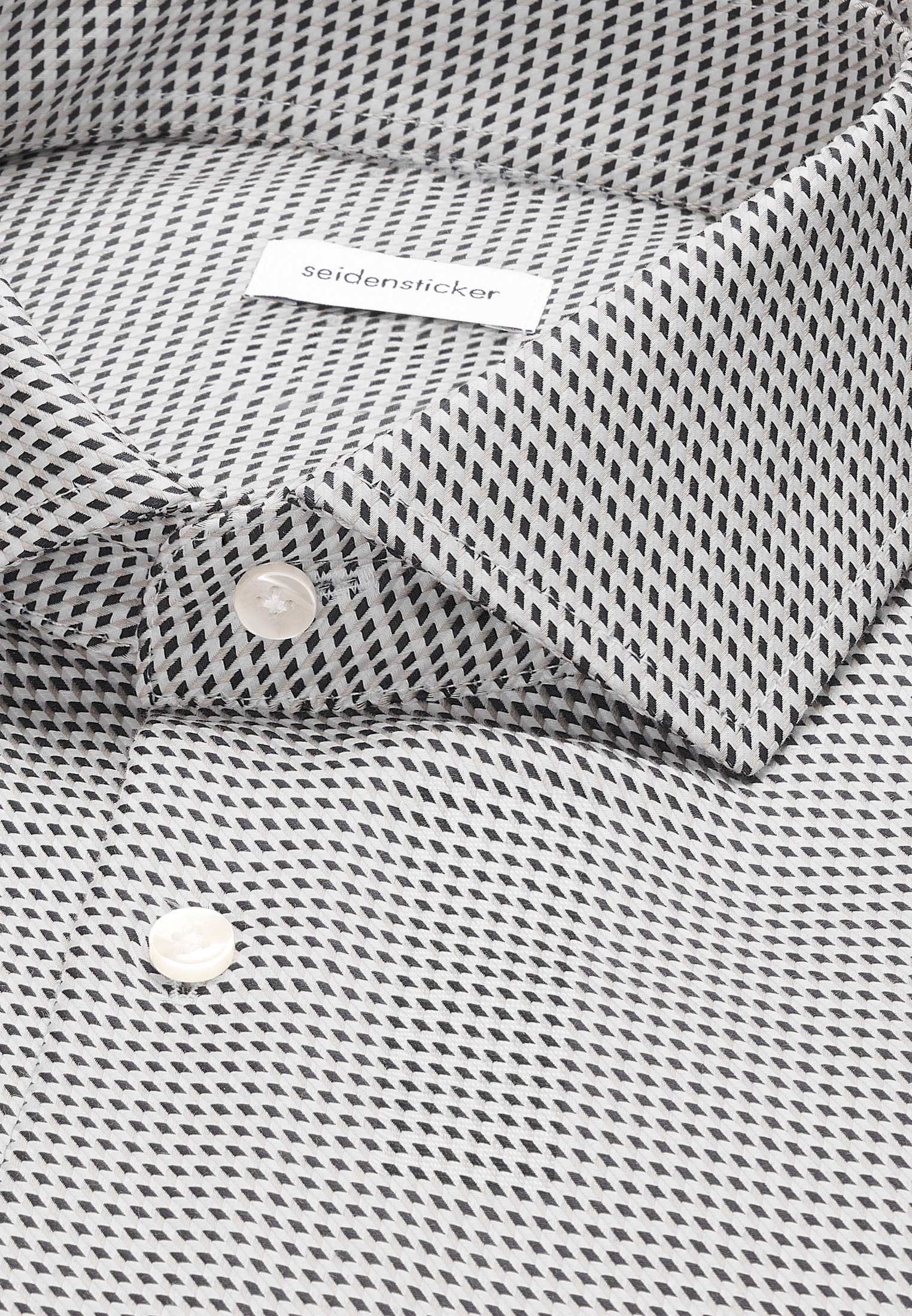seidensticker Businesshemd »Schwarze Rose« Slim 1/1 Kentkragen Pepita