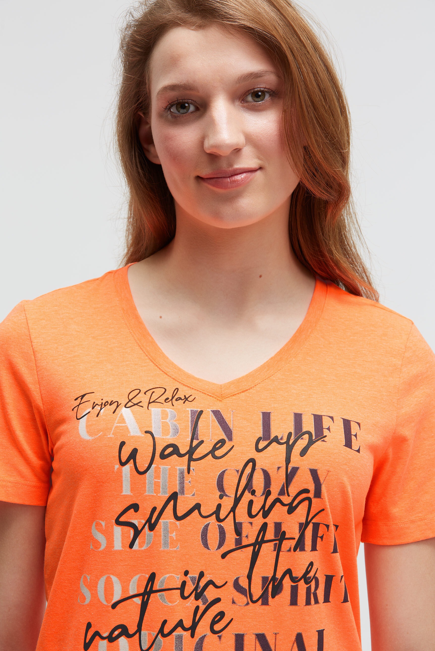 SOCCX V-Shirt, mit Baumwolle