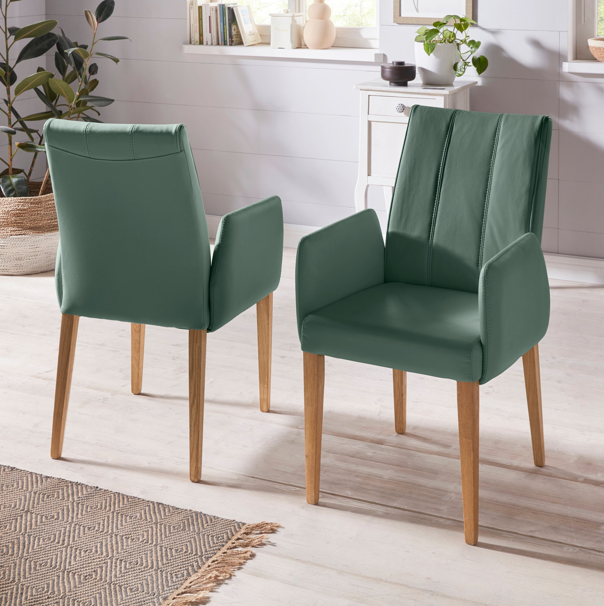 Home affaire Armlehnstuhl () (1 Stück) Rückenlehne mit Steppung günstig online kaufen