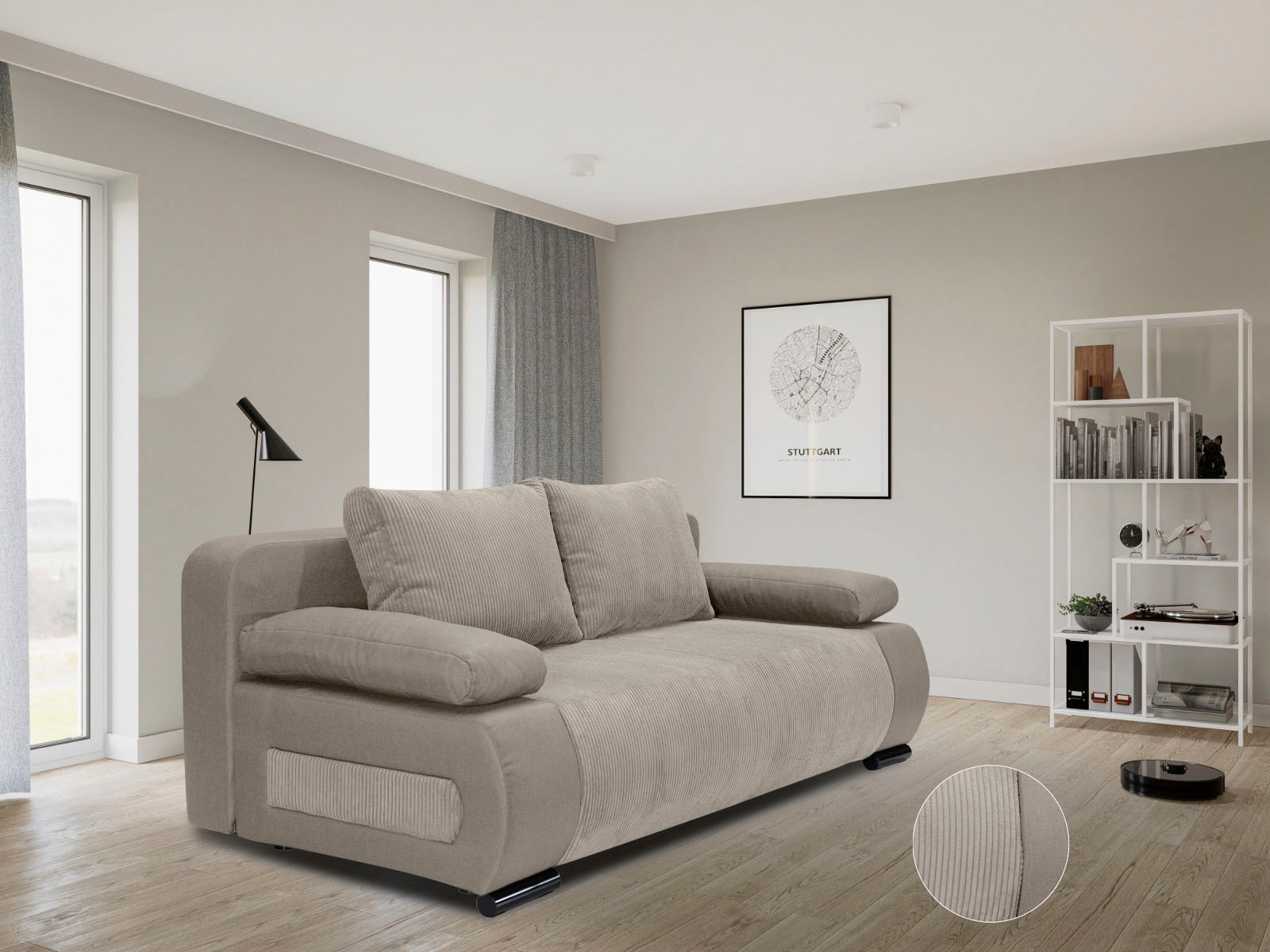 COLLECTION AB "Moritz B: 200 cm, Liegefl. 142x200 cm" Gästebettfunktion, frei stellbar, Wohnkomfort