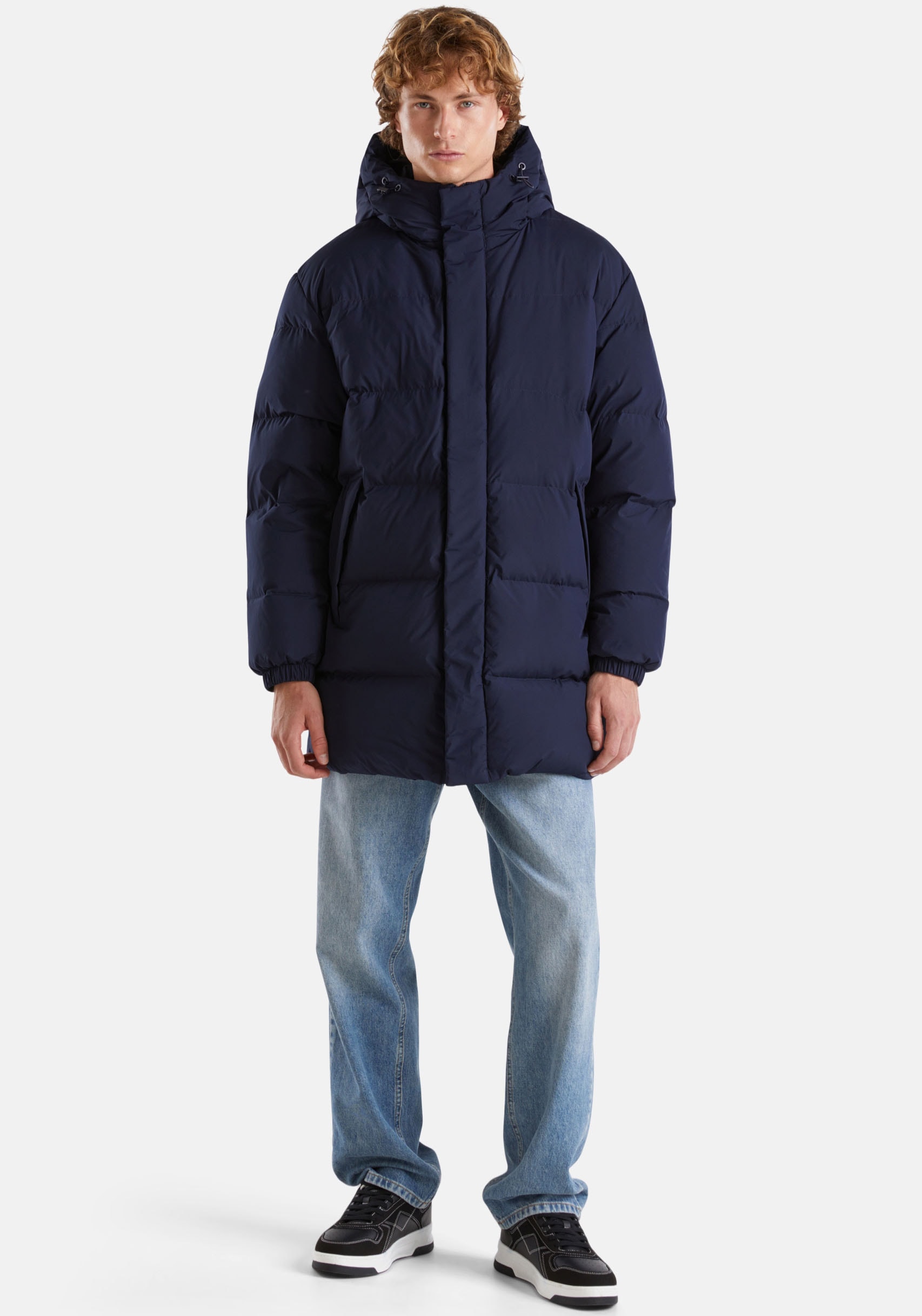 United Colors of Benetton Steppjacke mitKapuze mit verstellbarer Kapuze günstig online kaufen