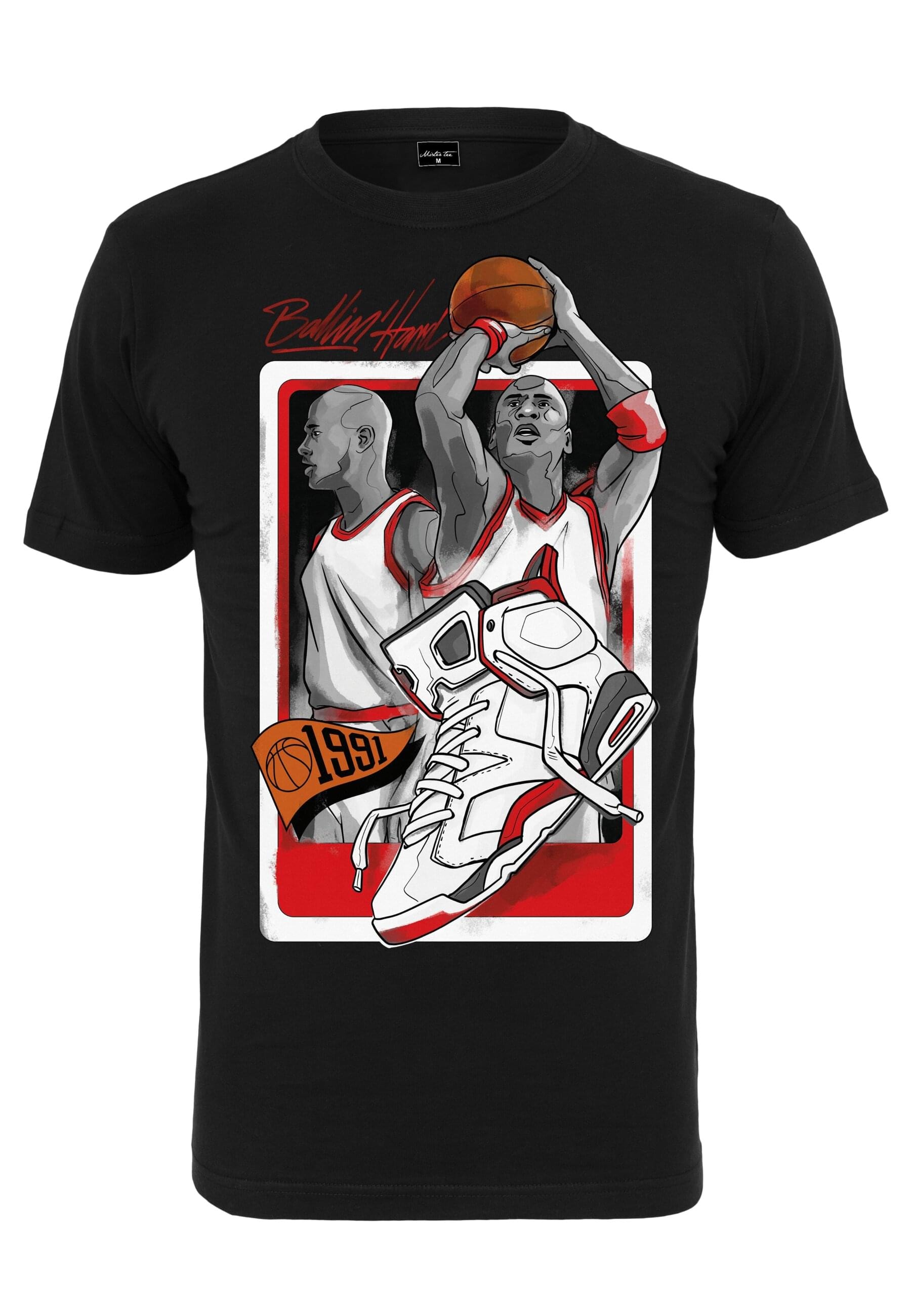 MisterTee Kurzarmshirt "MisterTee Herren Ballin Hard 1991 Tee" 1 Stk. tlg. günstig online kaufen