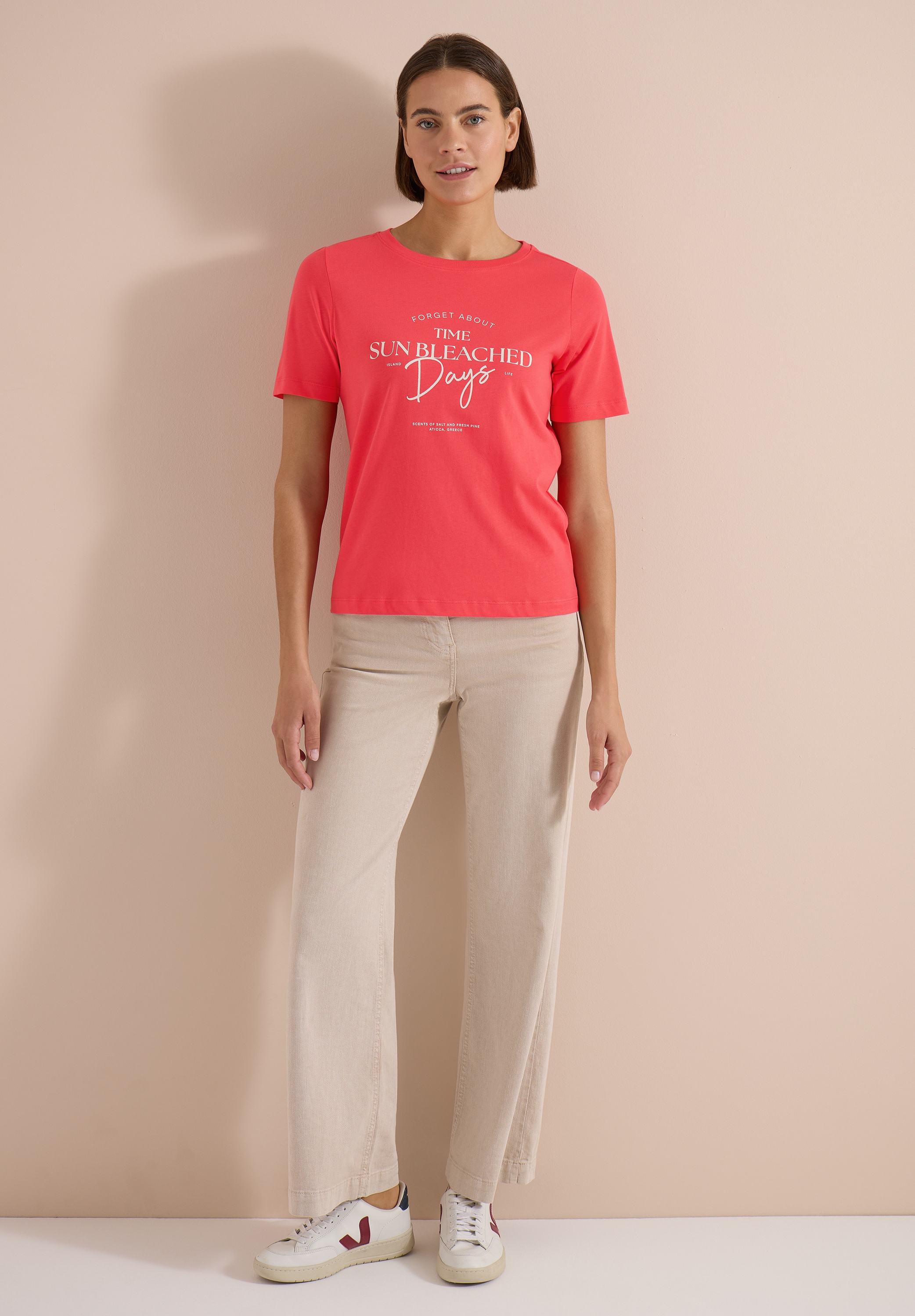 Cecil T-Shirt aus reiner Baumwolle
