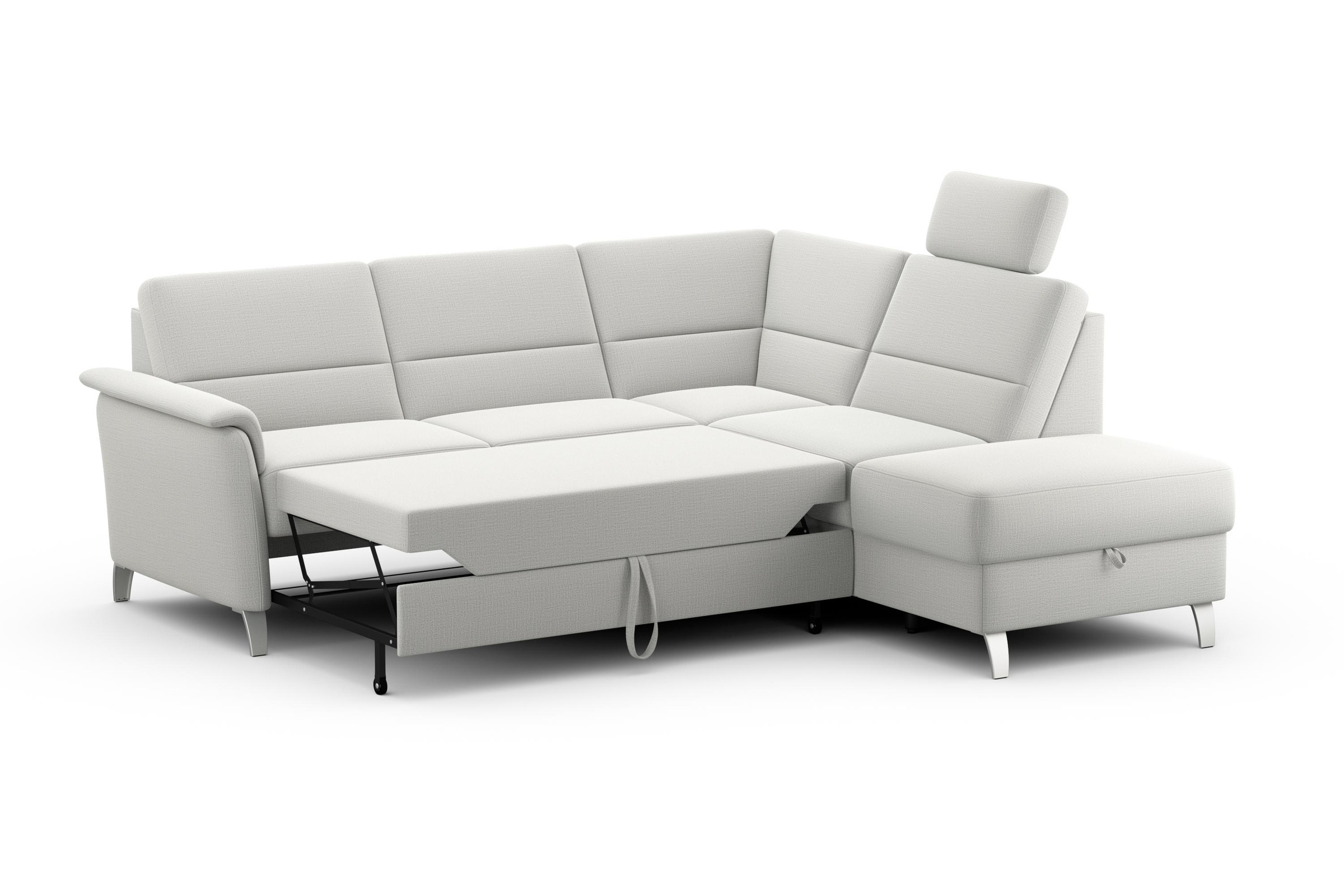 sit&more Ecksofa »Palmera L-Form«, Federkern, wahlweise mit Bettfunktion und mit/ohne Stauraum