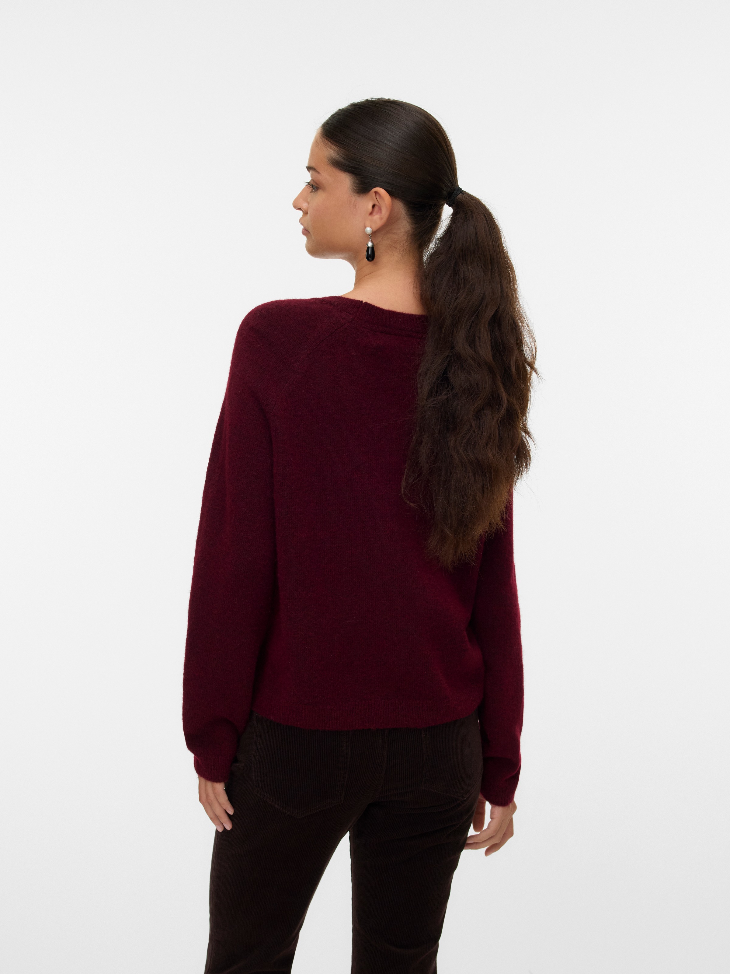 Vero Moda Strickpullover »VMBAM LS O-NECK PULLOVER BOO ENT«