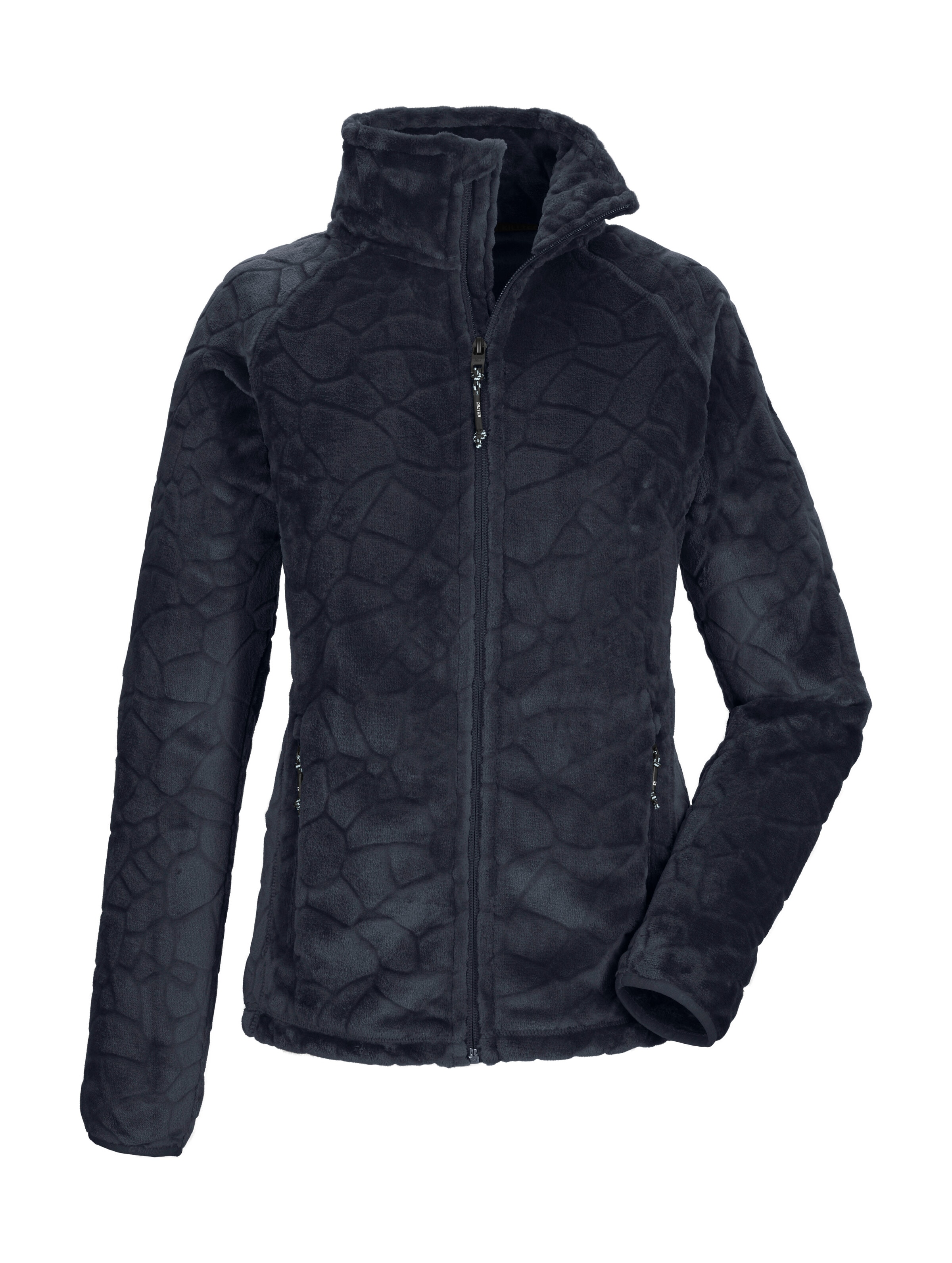 Killtec Fleecejacke "KOW 56 WMN FLC JCKT" Weiche Fleecejacke, verschließbare Taschen, Kinnschutz