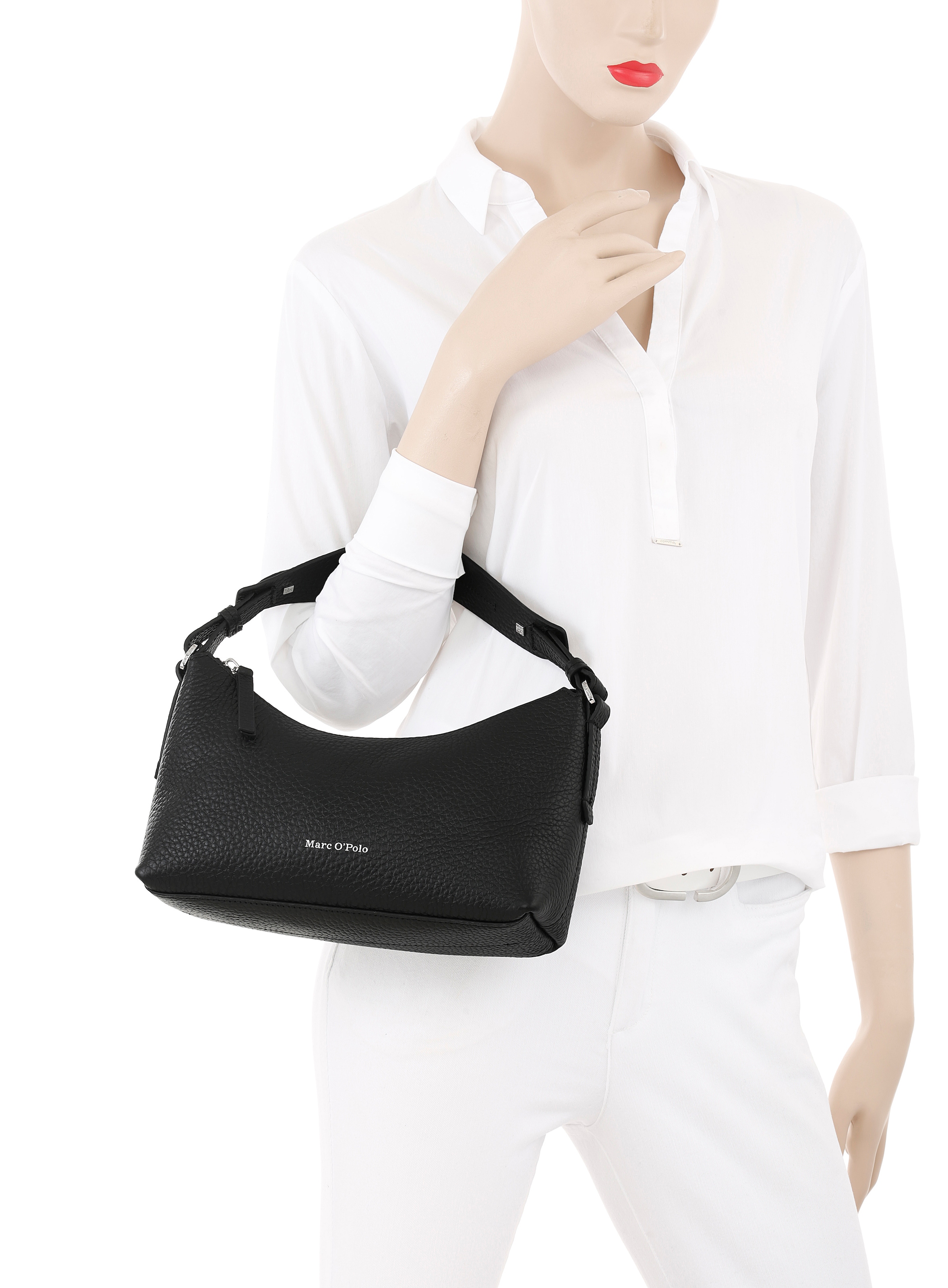 Marc O'Polo Accessories Umhängetasche »BINNA«, Hobo, Henkeltasche, Damen Schultertasche mit Magnetverschluss