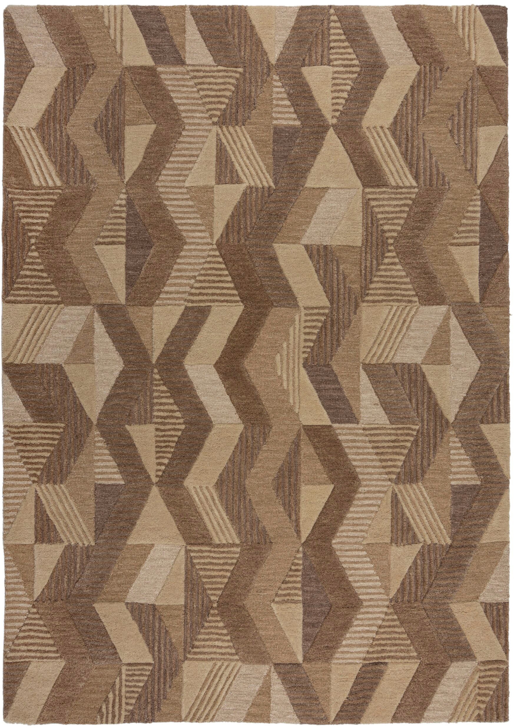 FLAIR RUGS Wollteppich »Asher« rechteckig 10 mm a...