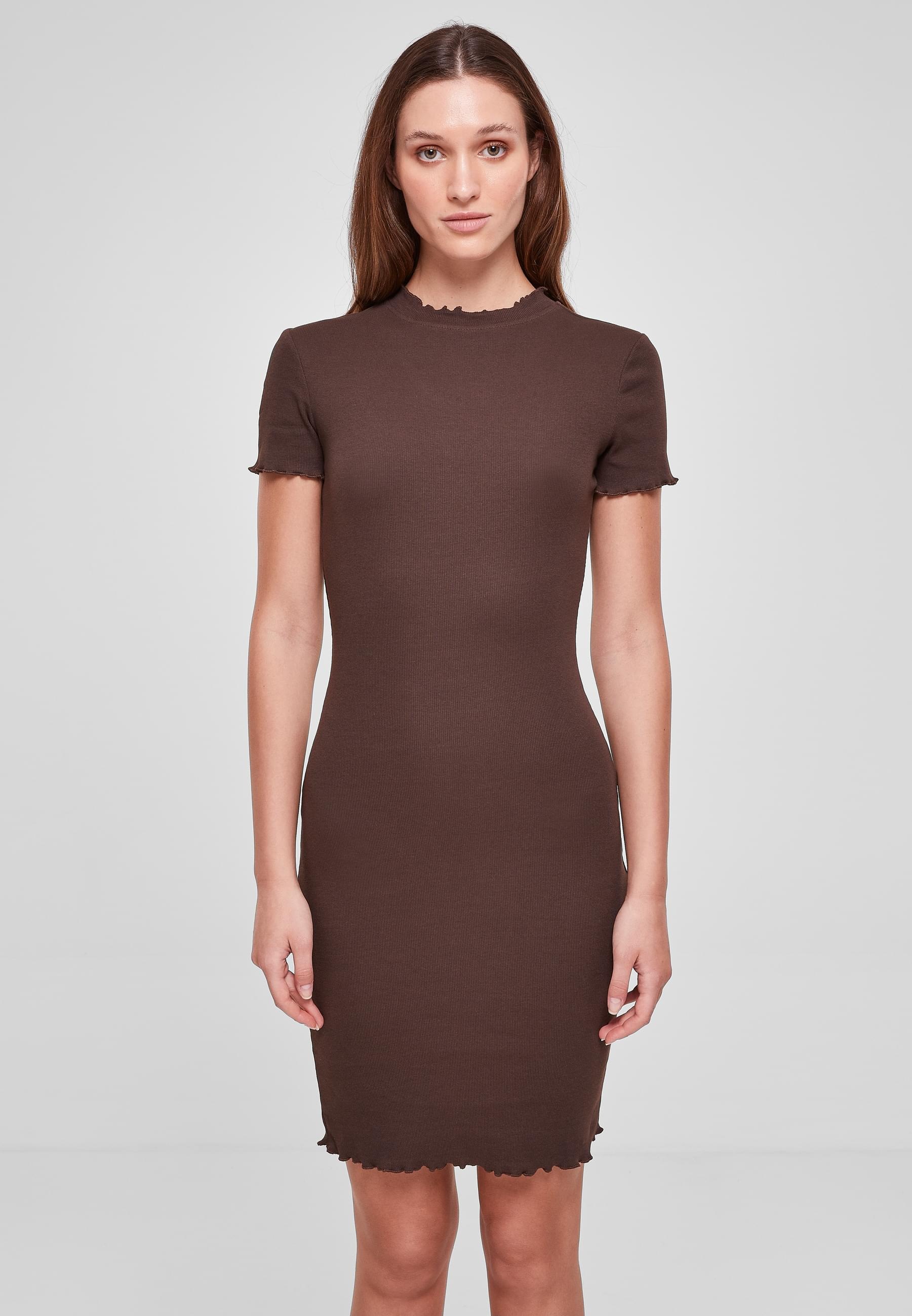 URBAN CLASSICS Shirtkleid »Urban Classics Damen Ladies Rib Tee Dress«, (1 tlg.)