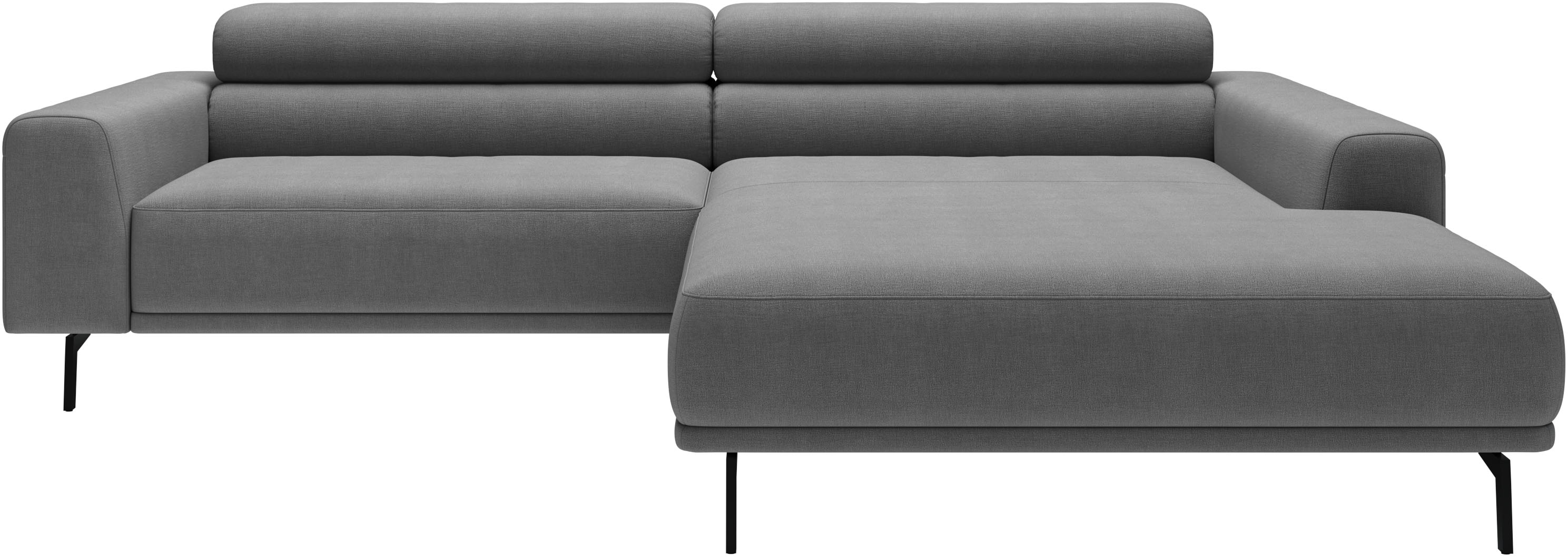 SCHÖNER WOHNEN-Kollektion 1100000002199 "Tossa, Modernes Design trifft smarte Funktione, Breite 258 cm" Motorischer Sitzvorzug, Kopfteil-Funktion & Saugroboter-Höhe