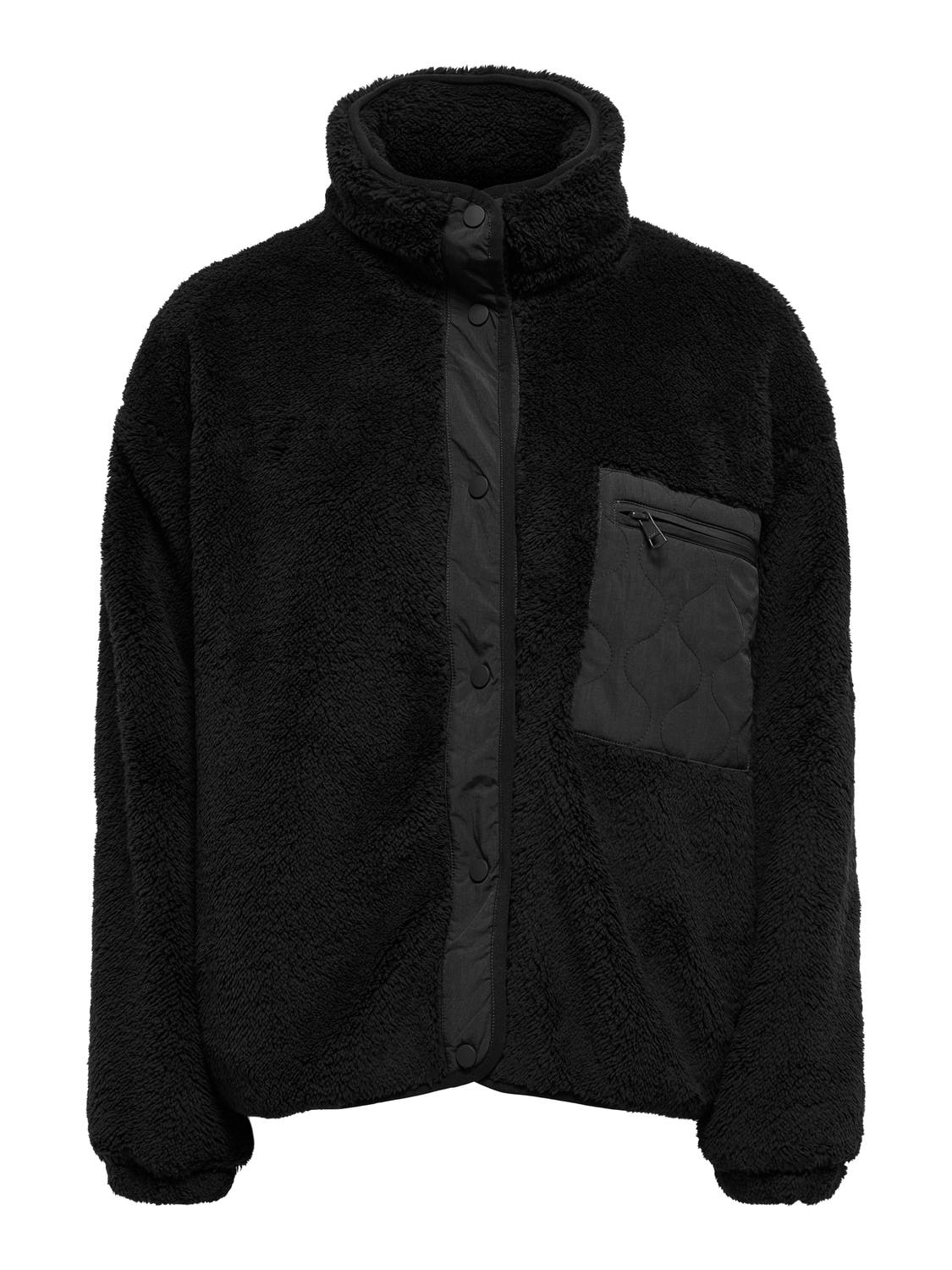 ONLY Plüschjacke "ONLCONTACT LIFE OVERSIZED CC OTW" ohne Kapuze Kunstfaser