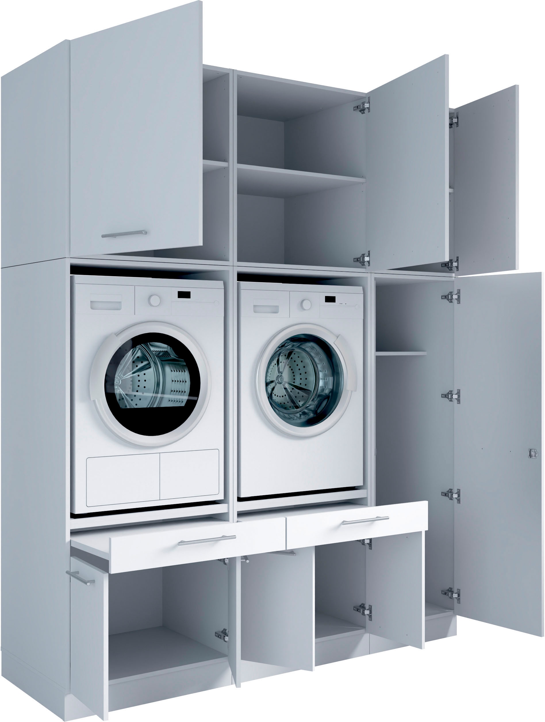 Laundreezy Mehrzweckschrank-Set »Laundreezy, 6-tlg. Mehrzweckschrank-Set B/H/T 186/238/68 cm« 6 Stk. tlg.