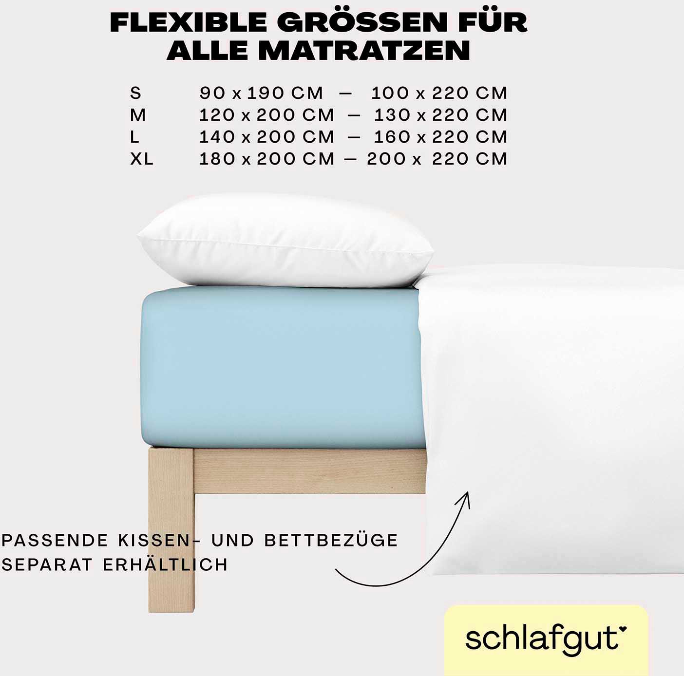 Schlafgut Spannbettlaken »EASY Jersey Elasthan« MADE IN GREEN by OEKO-TEX®