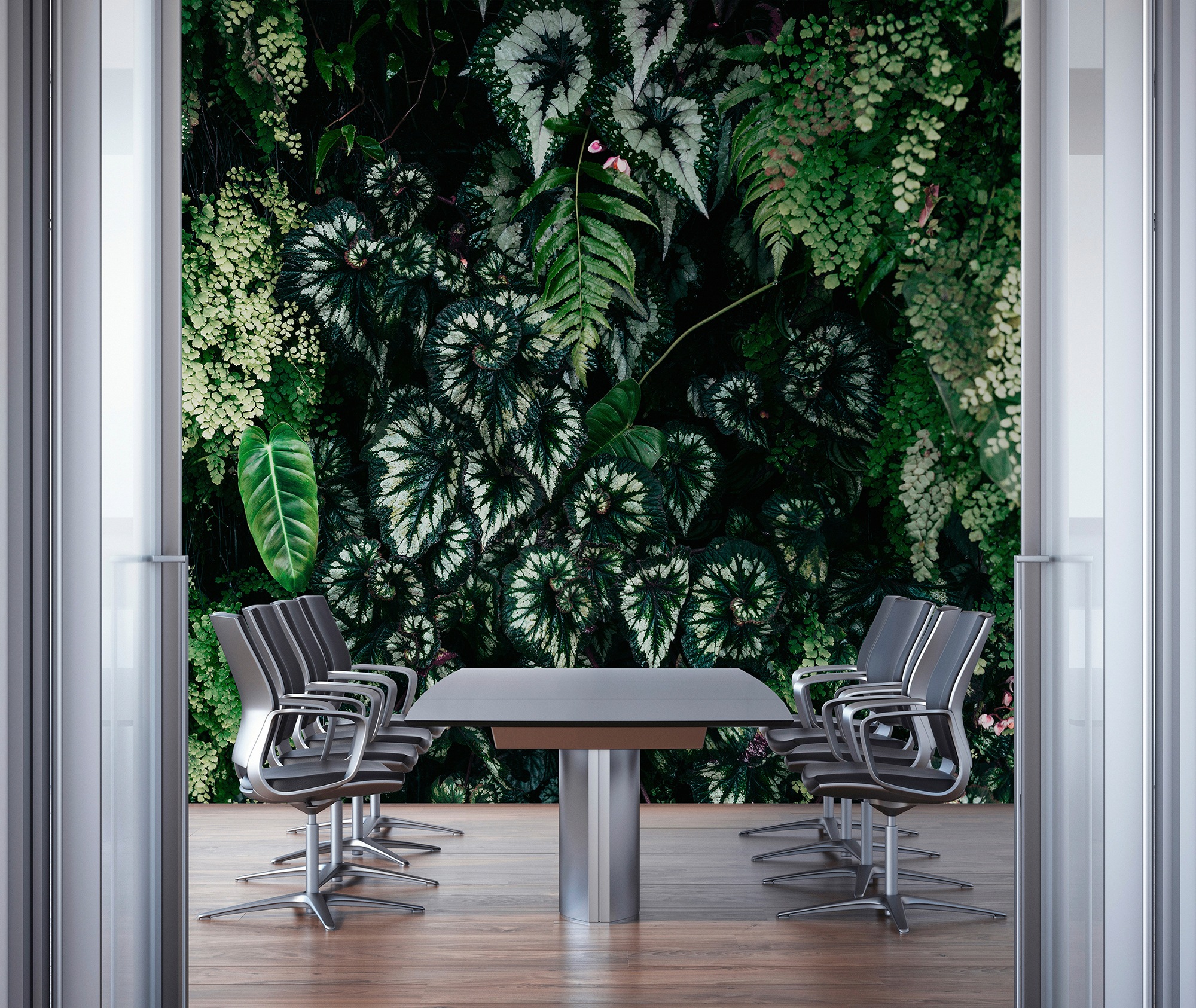 living walls Fototapete »Walls by Patel Deep Green«, Vlies, Wand