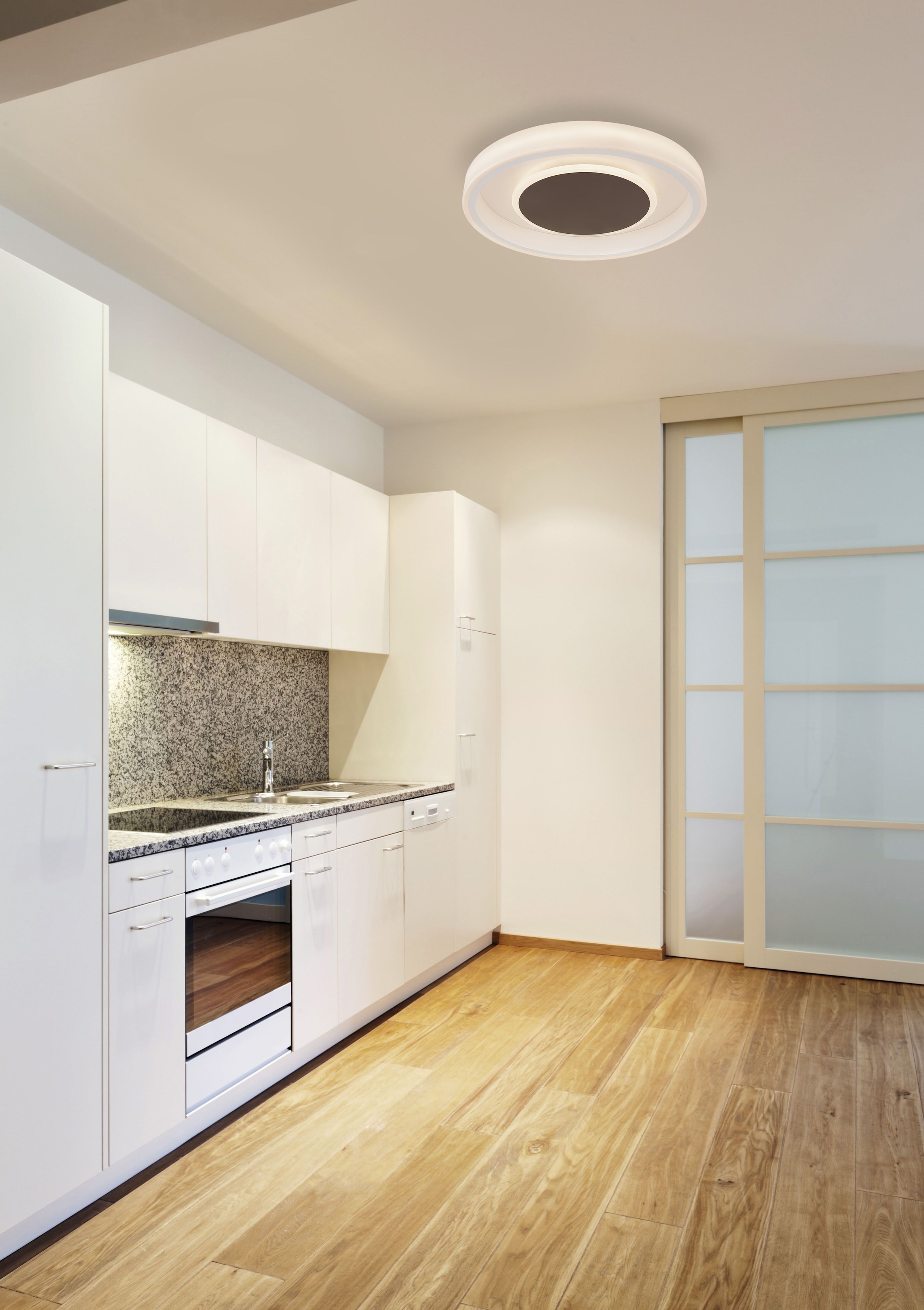 GLOBO LIGHTING LED Deckenleuchte »GOFFI« LED-Modul 1 Stk. warmweiß - kaltweiß Deckenlampe, rund, Durchmesser 50cm, Wohnzimmer, Schlafzimmer