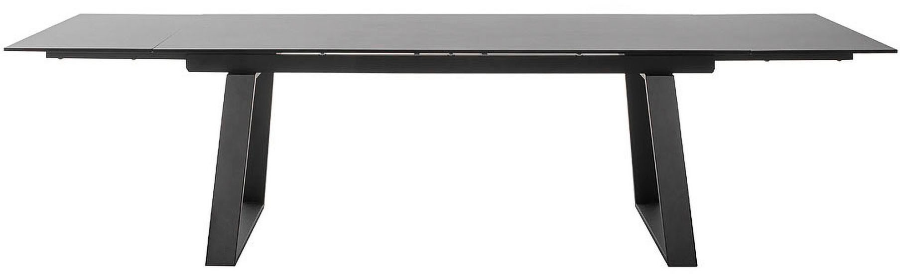 MCA furniture Esstisch »NARBONNE Kufentisch 200-300 cm«, (Einzelstück), Keramik,Metall,Stirnauszug,ausziehbar,Tischplatte 13 mm,10-12 Personen