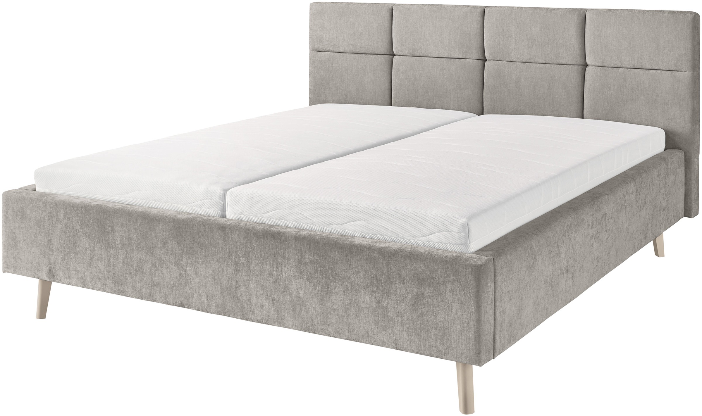 set one by Musterring Polsterbett »Cary, Breite 180cm, inkl. 7-Zonen-Tonnentaschenfederkern-Matratze« Erhältlich in verschiedenen Stofffarbe und Matratzenhärtegraden